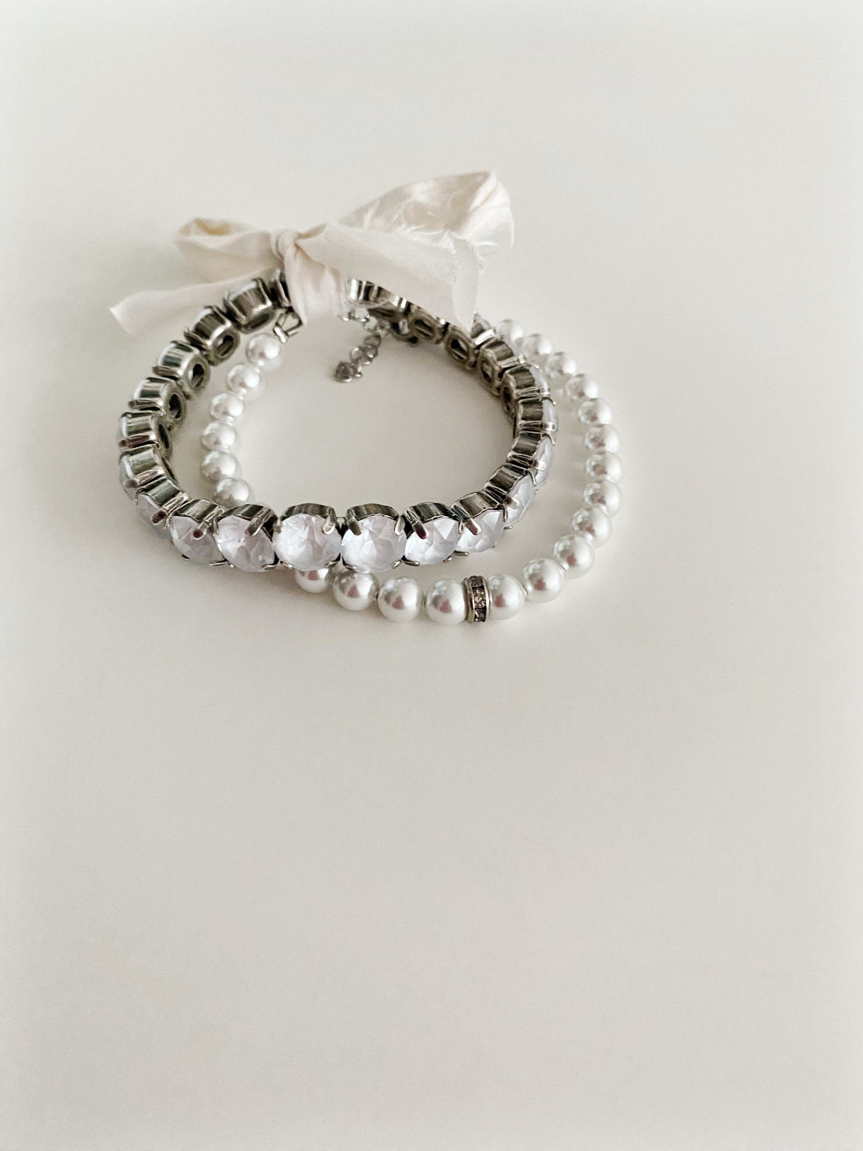 Ensemble de bracelets lagon blanc