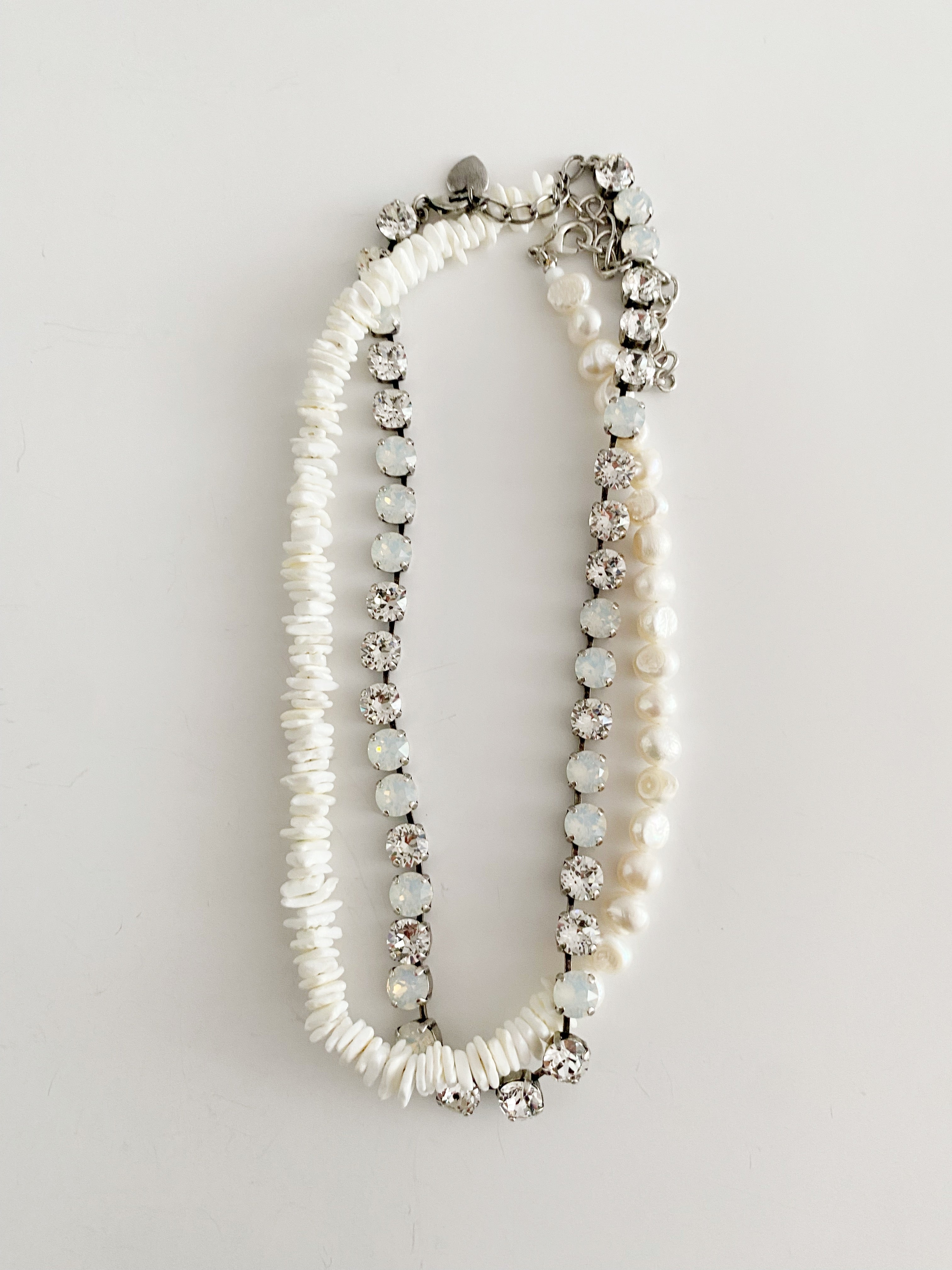 Ensemble de colliers Blanc Sable