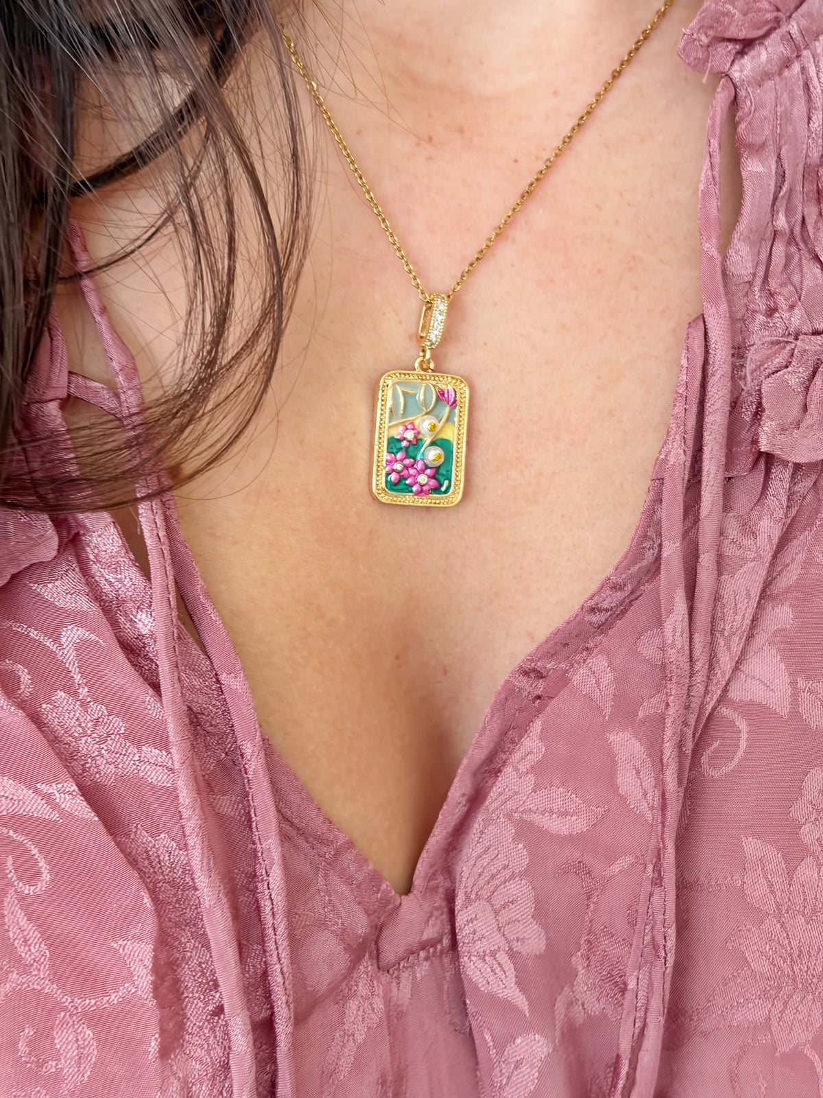 Collier pendentif Jardins de Versailles No 1