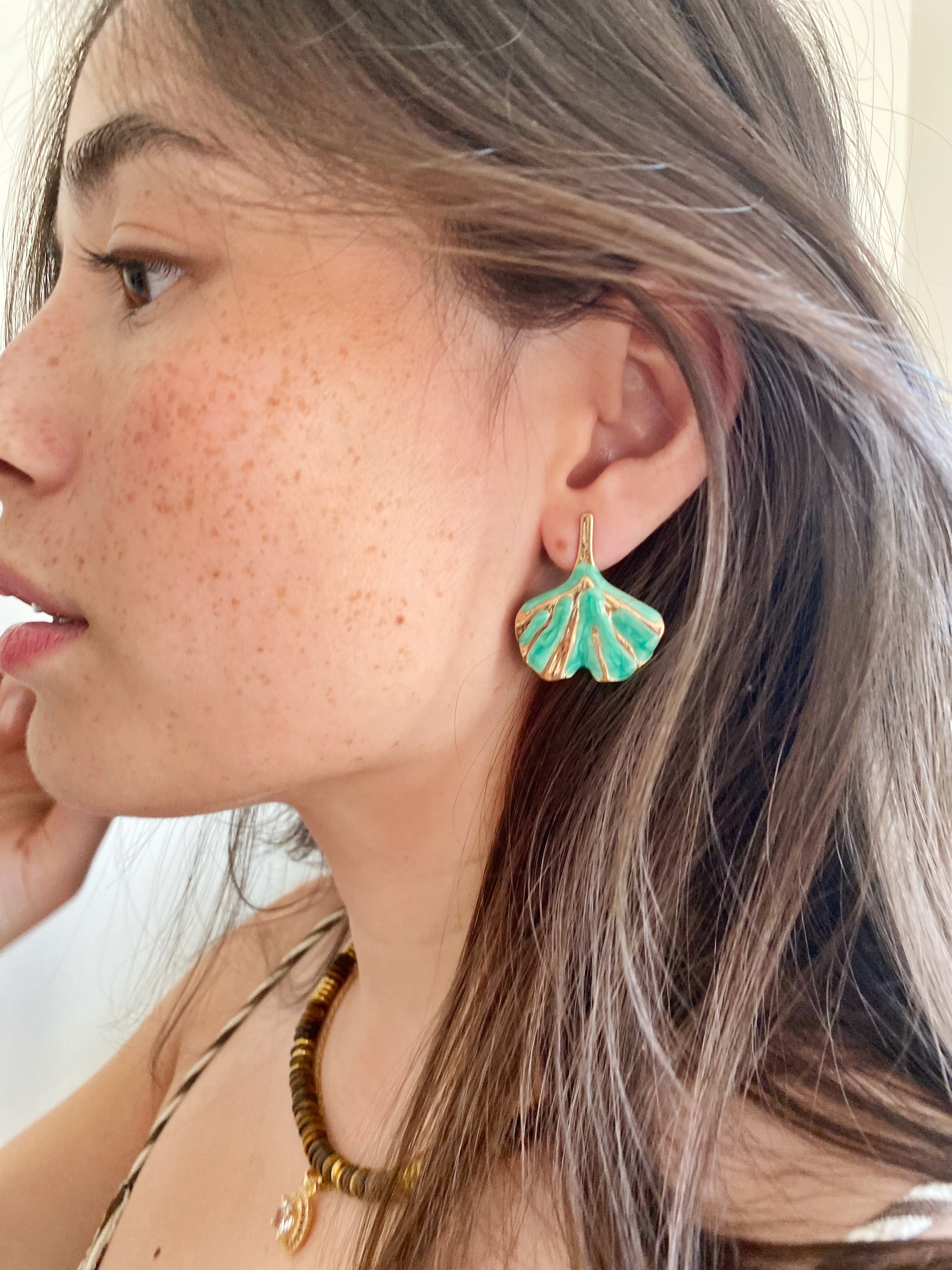 Boucles d'oreilles Akina \ vert