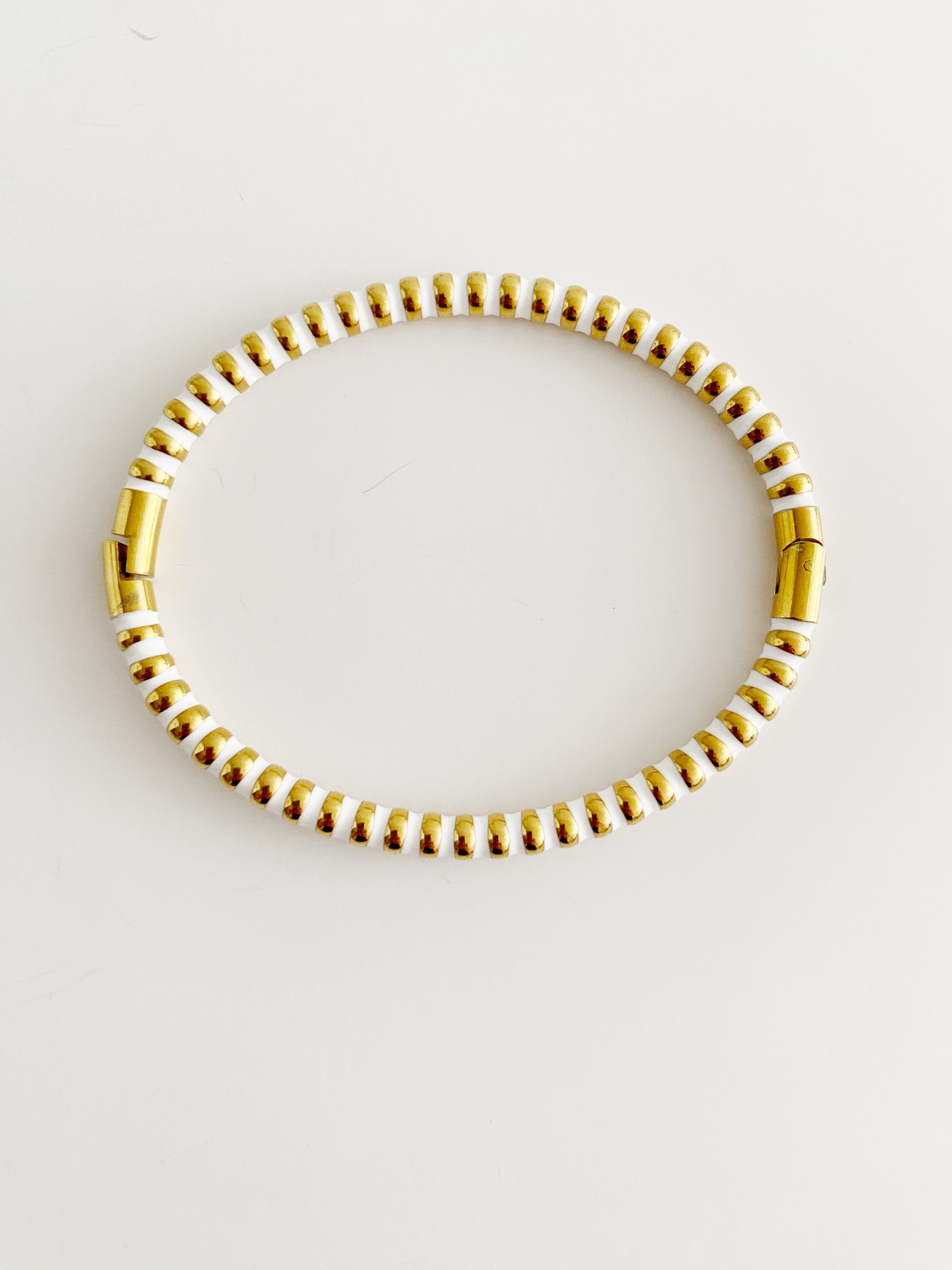 Bracelet rigide  Marbella \ blanc