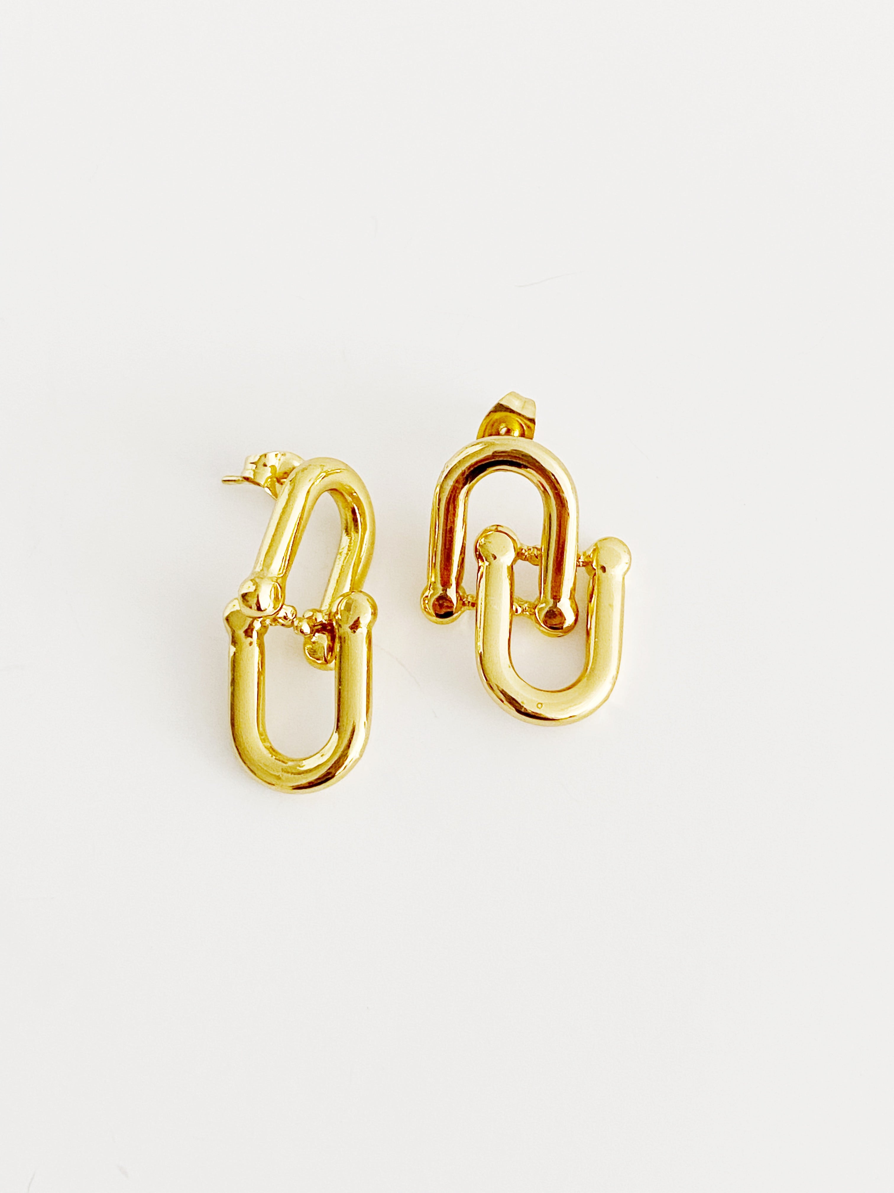 Boucles d'oreilles Moéa gold