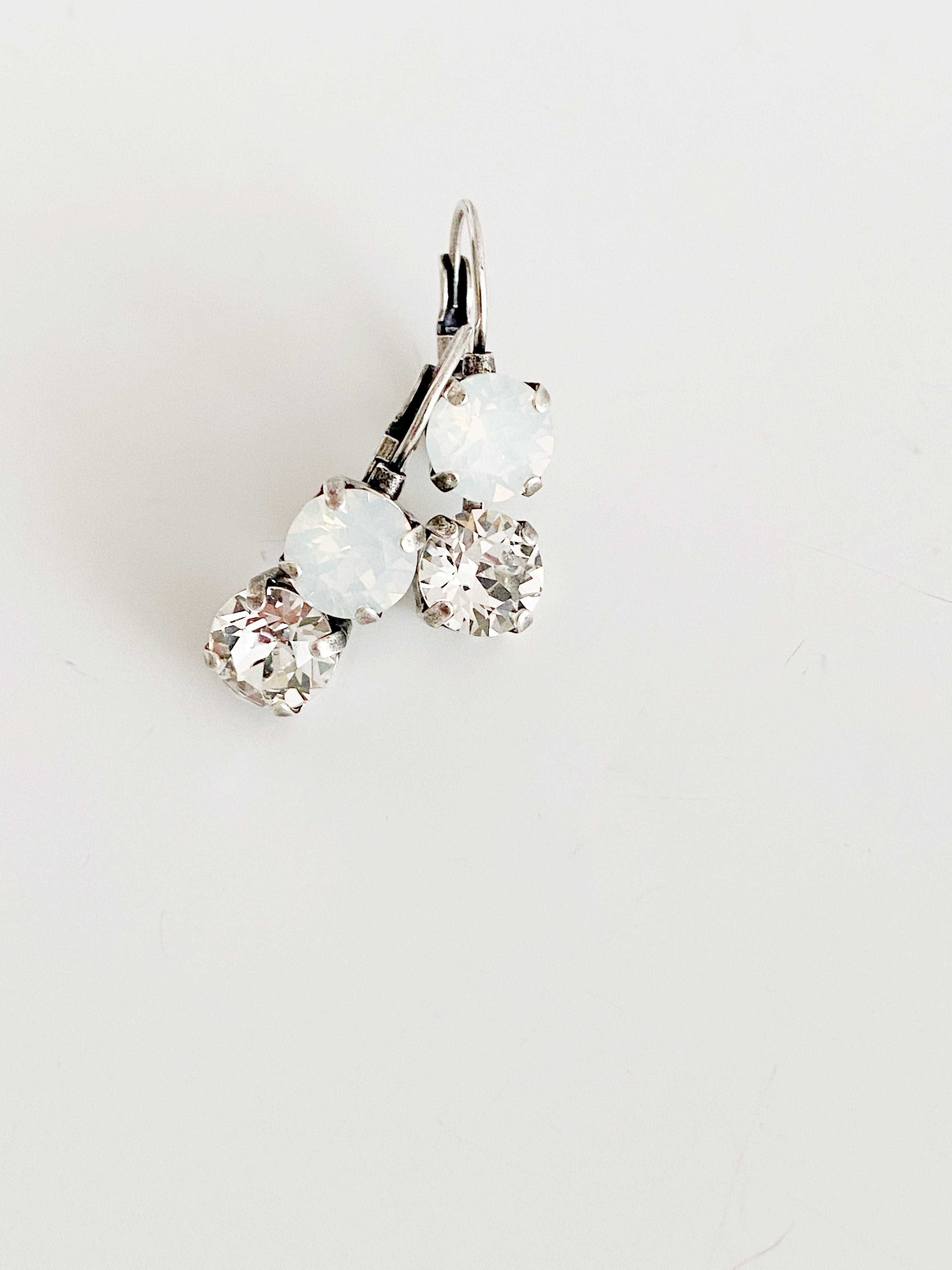Boucles d'oreilles Béa\ sAble blanc