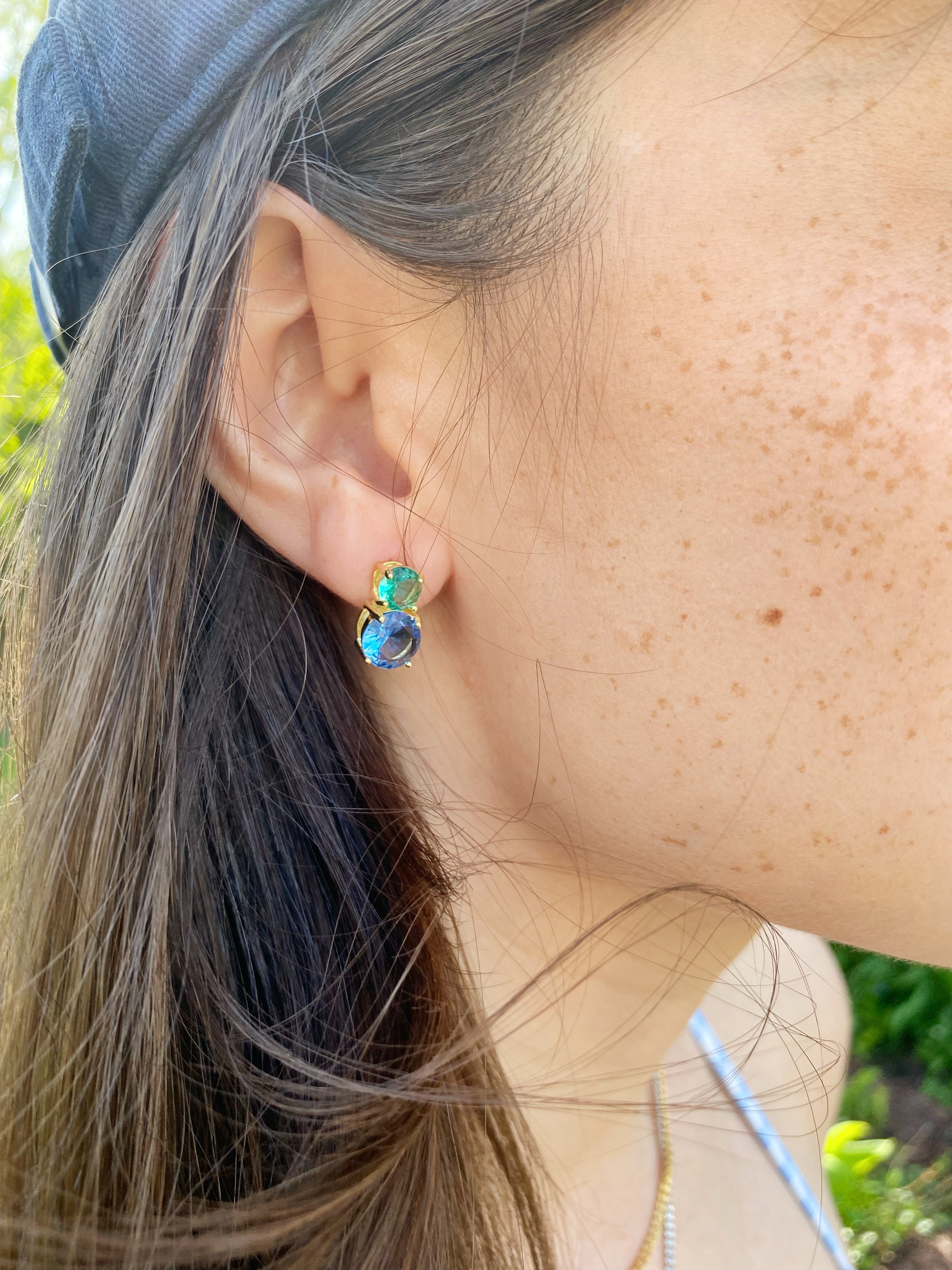Boucles d'oreilles Eden blue