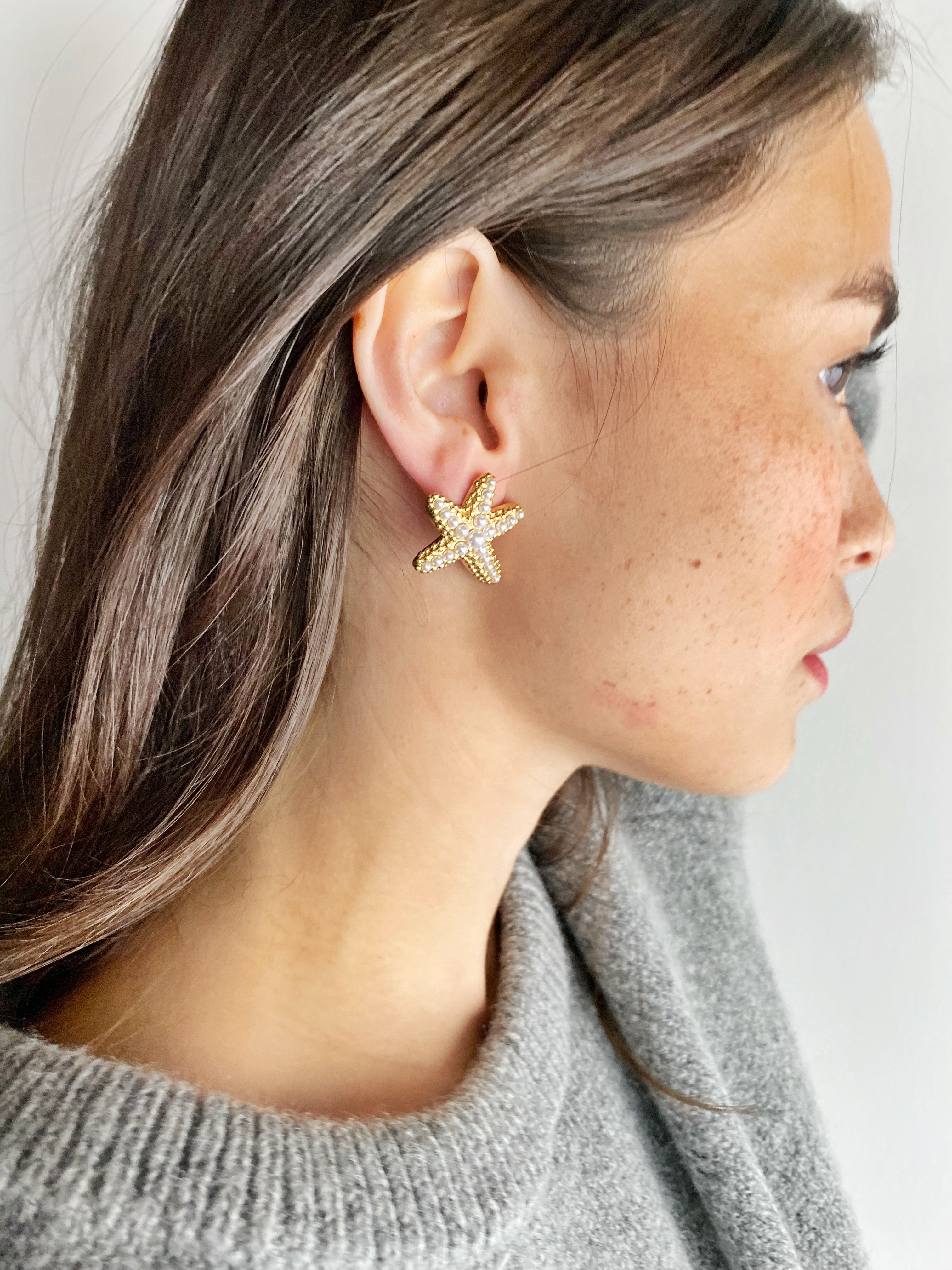 Boucles d'oreilles Perlina Star