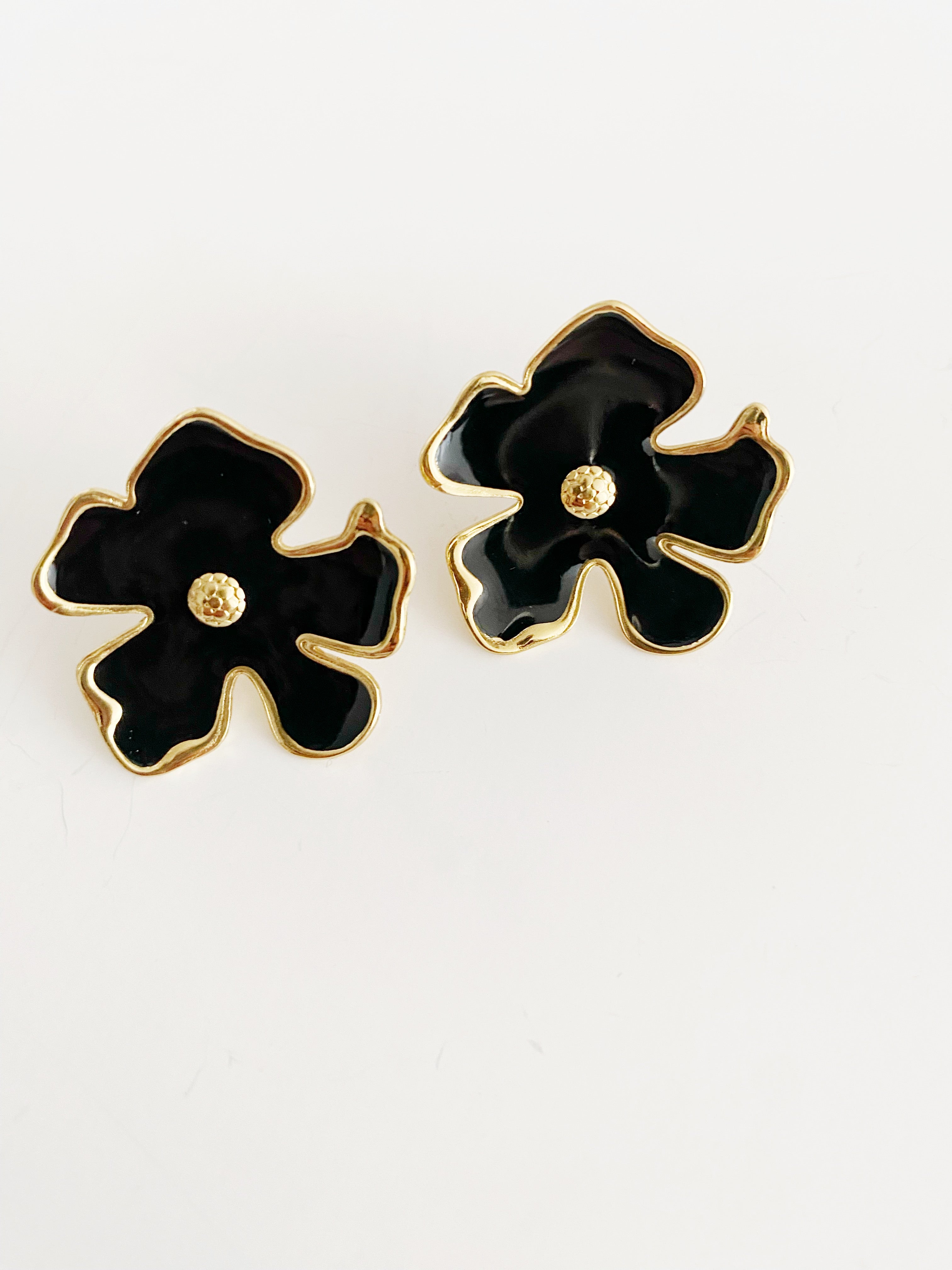 Boucles d'oreilles Malia noir