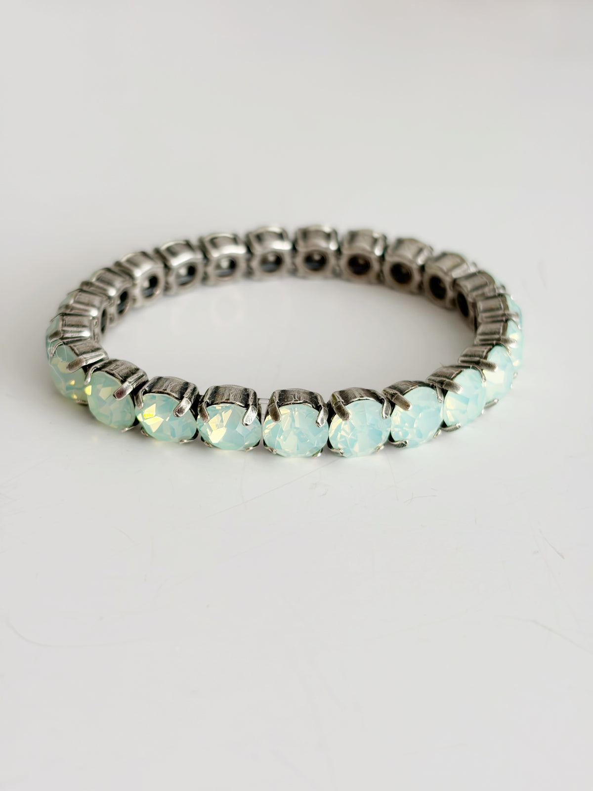 Bracelet élastique opaline