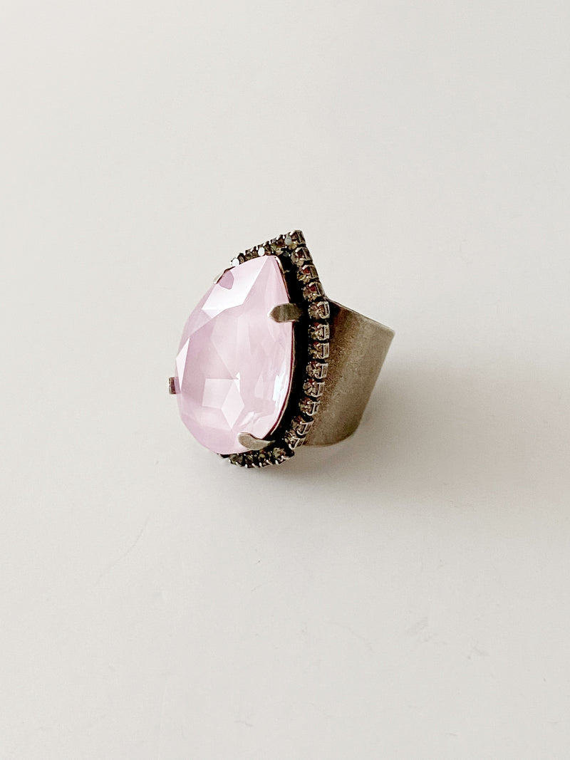 Bague cocktail Morgan \ soft pink