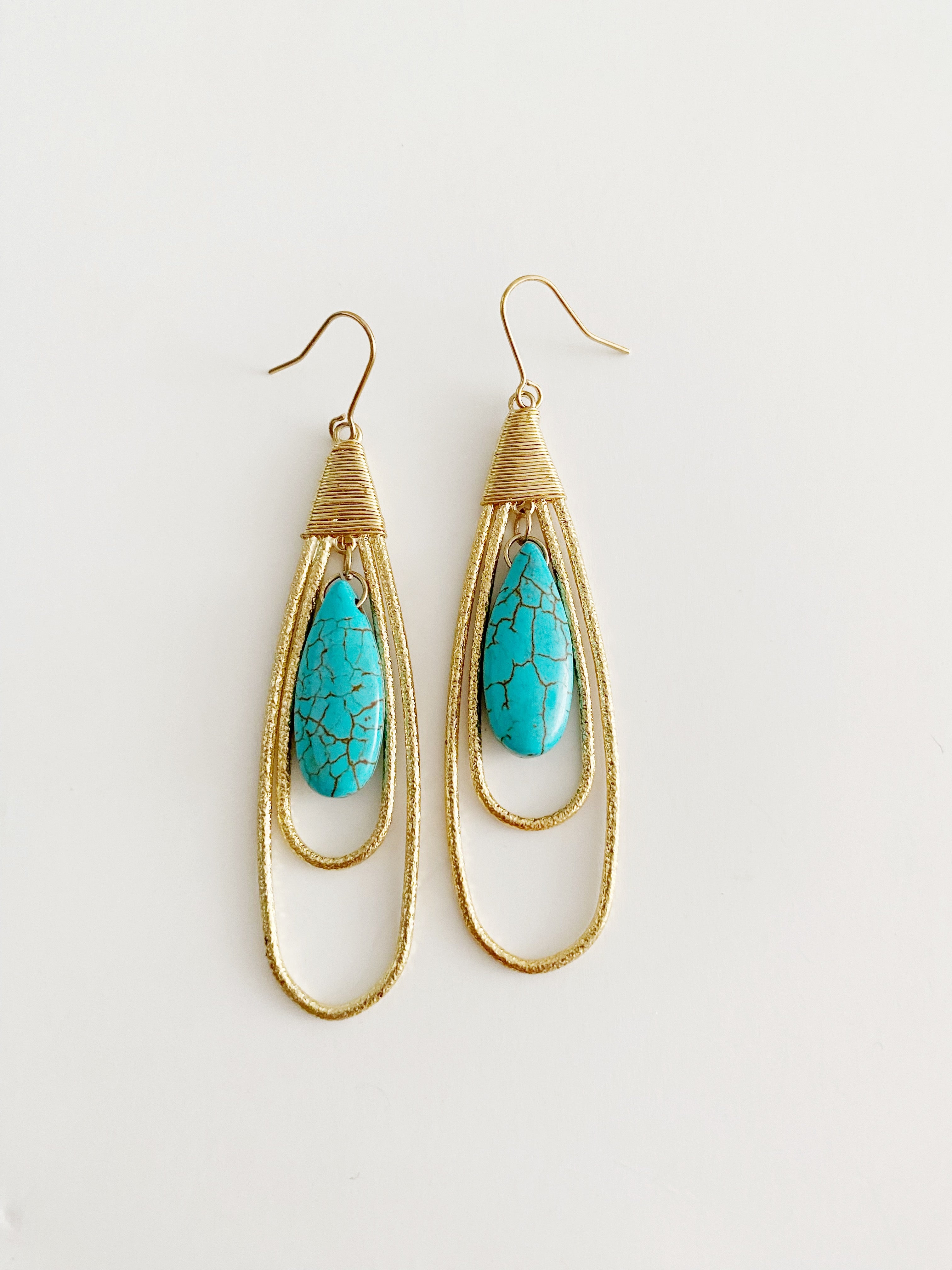Boucles d'oreilles Isla Turquoise