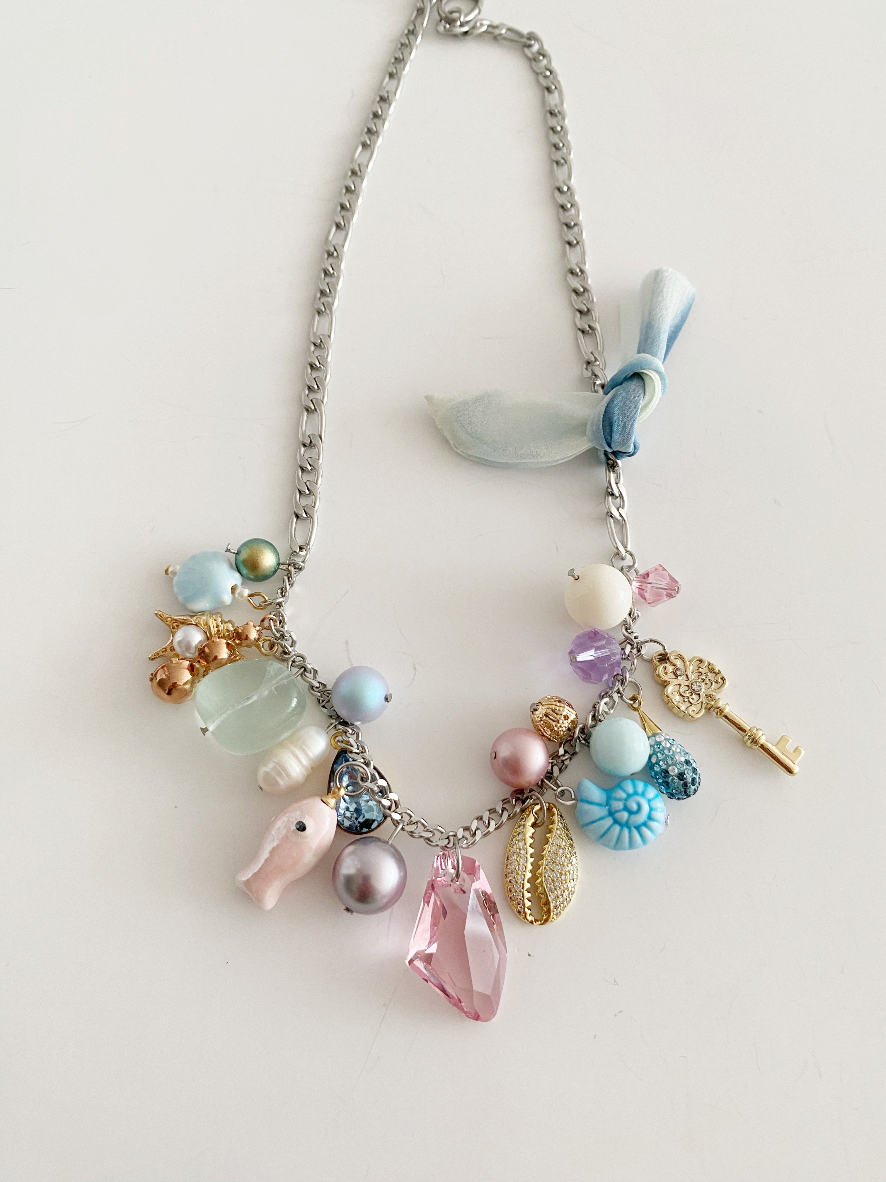 Collier Pink Lagoon \ piece unique