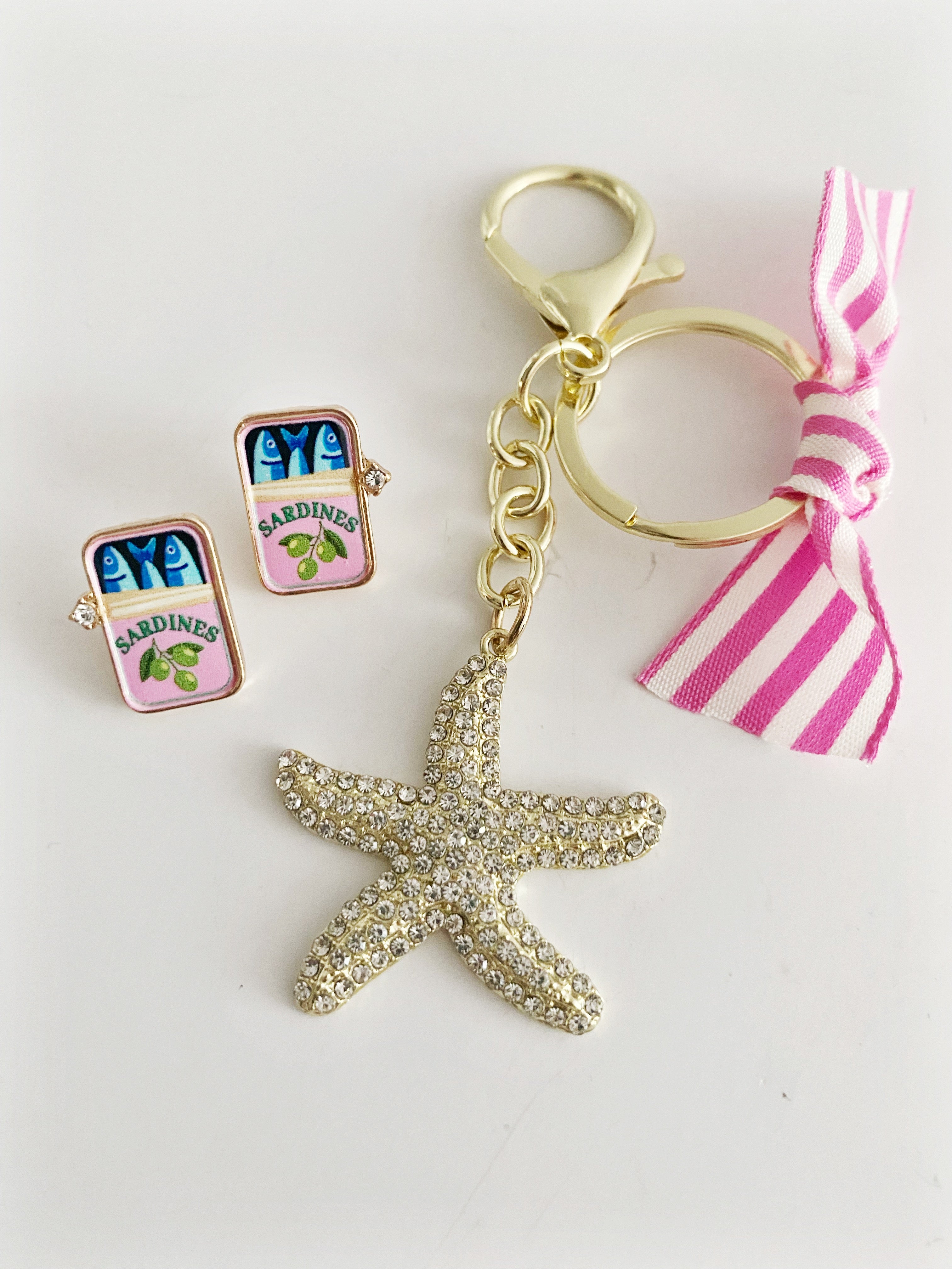 Boucles d'oreilles Pink Sardines \ prix spécial + cadeau !🐚