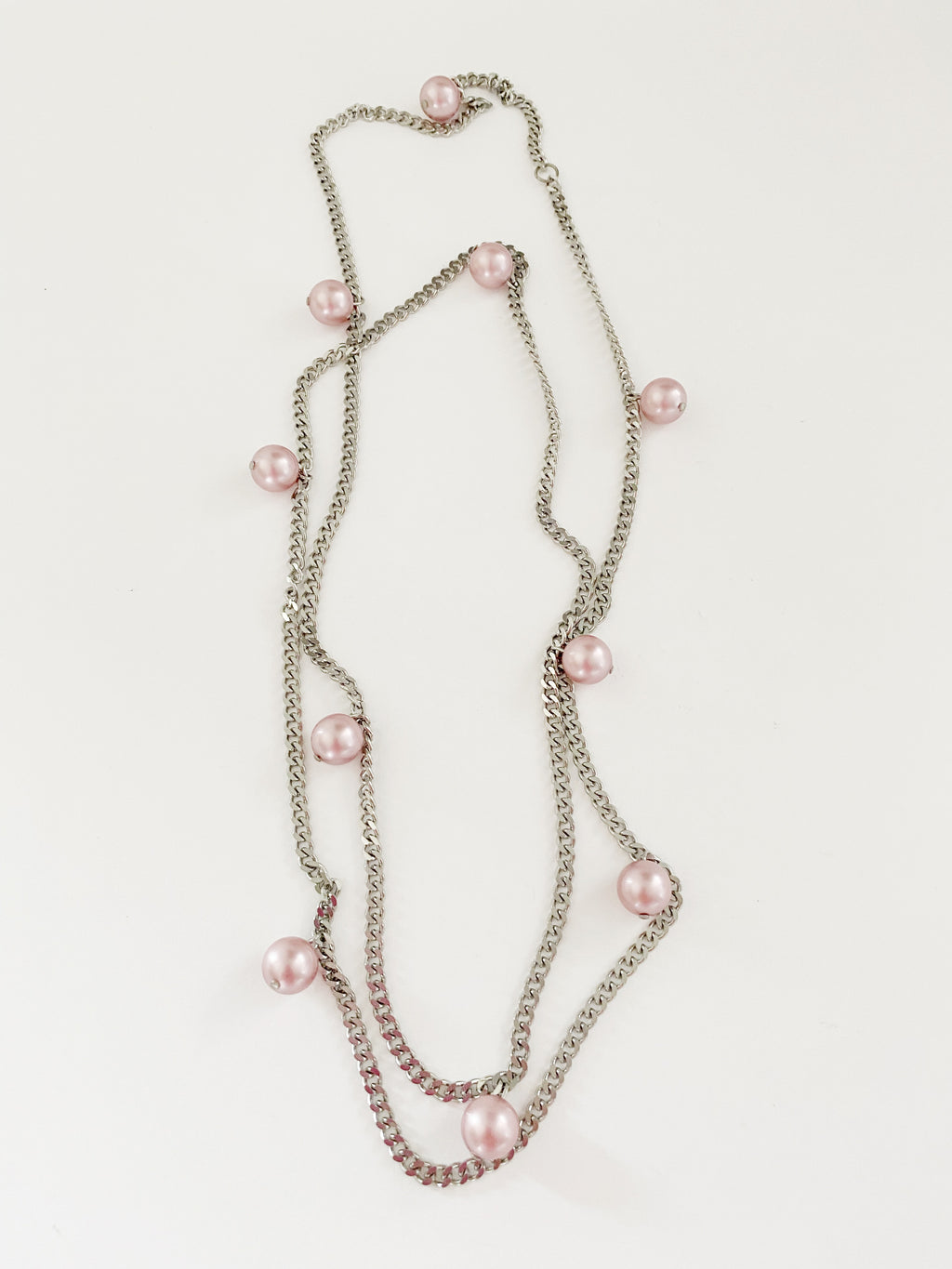 Collier style style sautoir Coco rose
