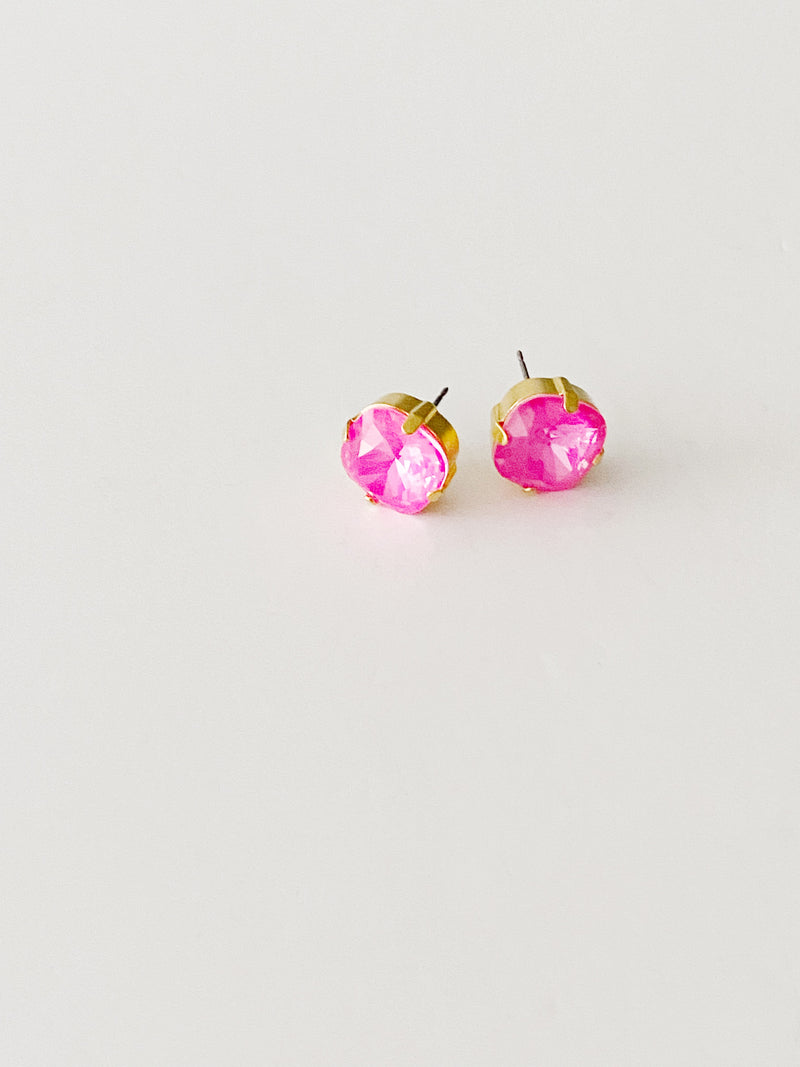 Boucles d'oreilles Glam neon pink