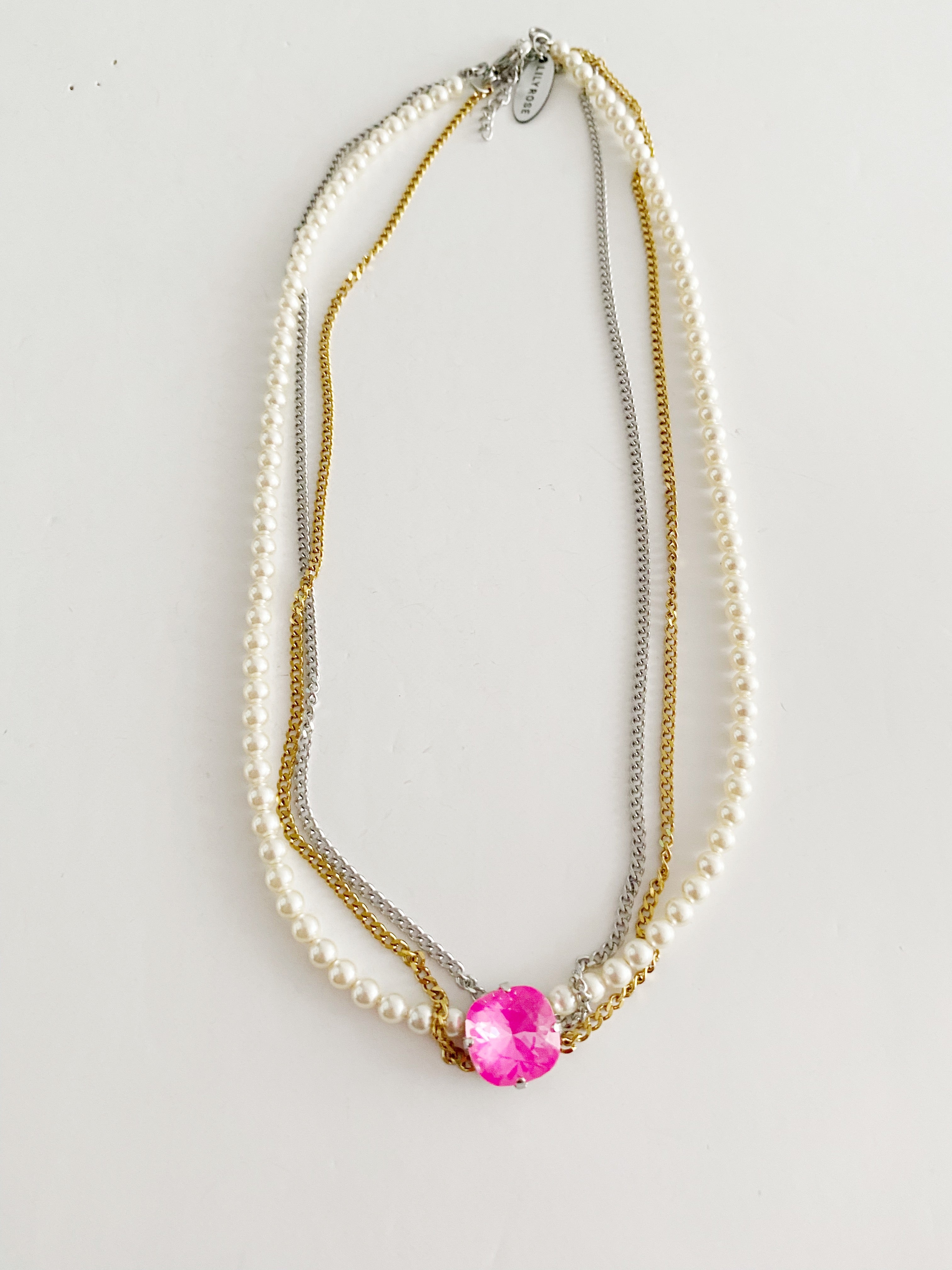 Collier India neon pink