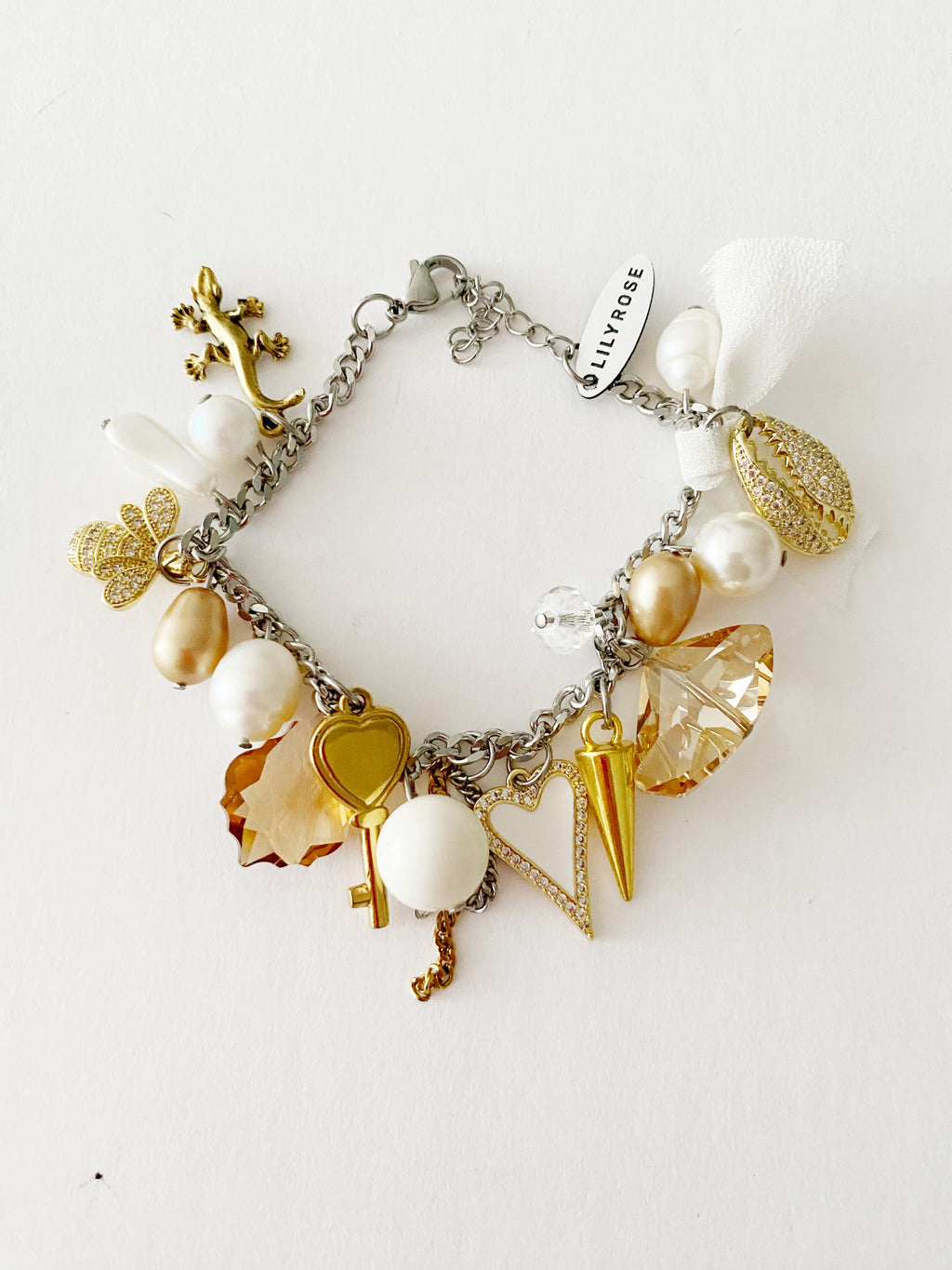 Bracelet  White charms