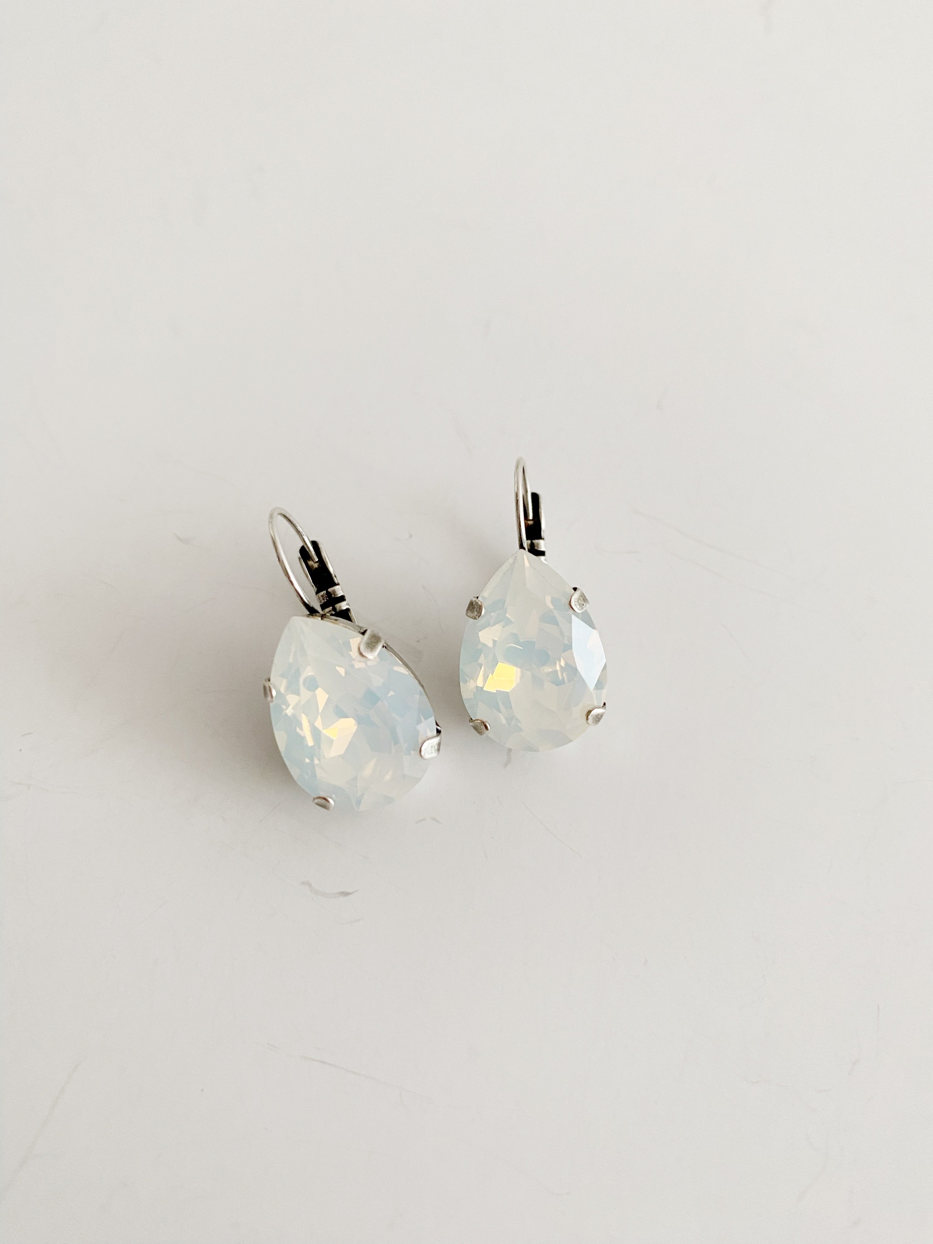 Boucles d'oreilles Néana \ opal blanc