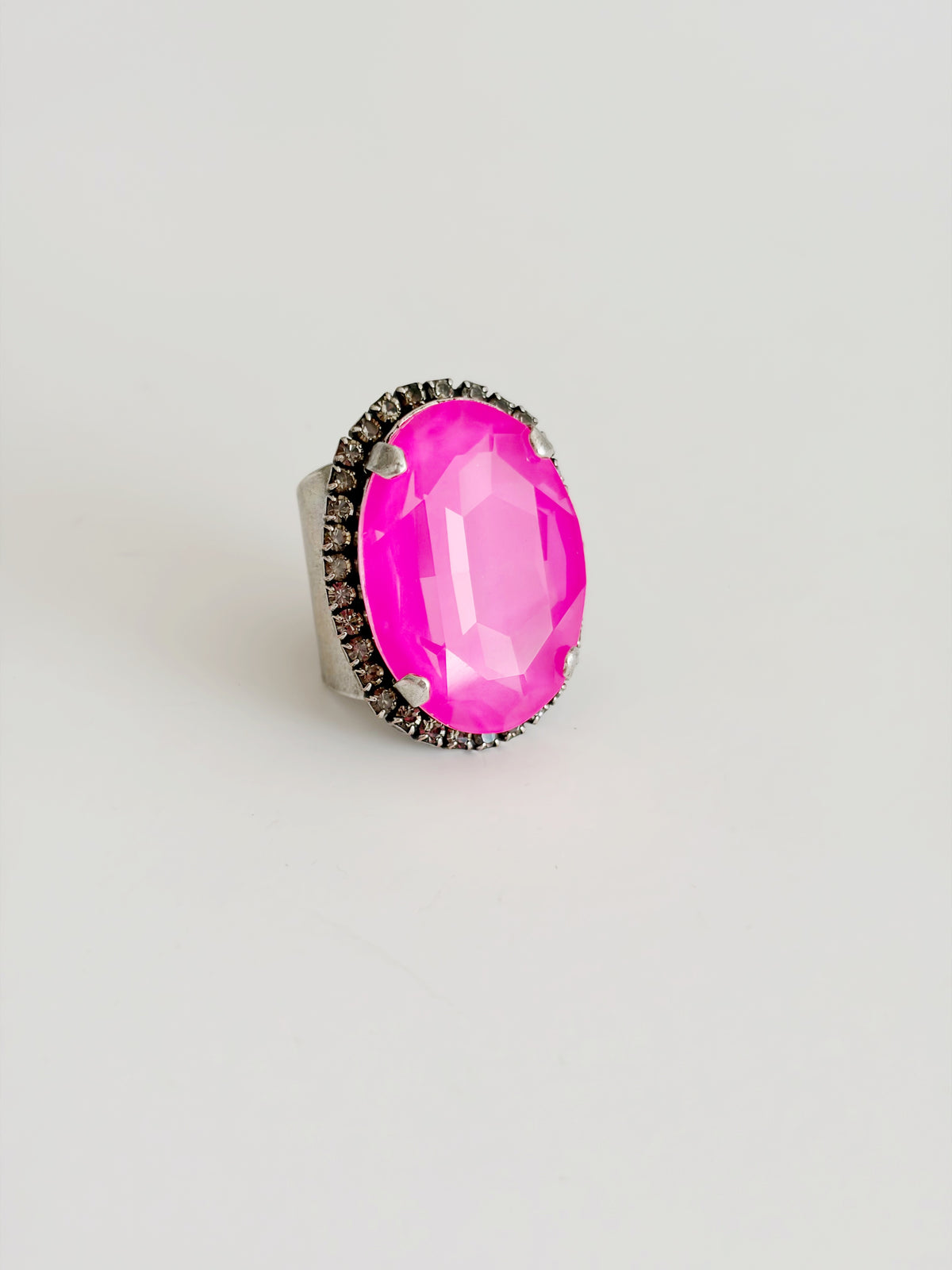 Bague Cocktail electric pink affair