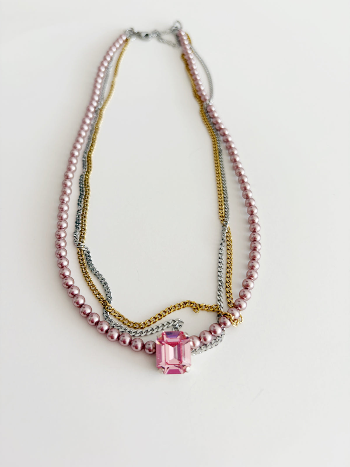 Collier Axelle rose