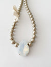 Collier India Opal blanc