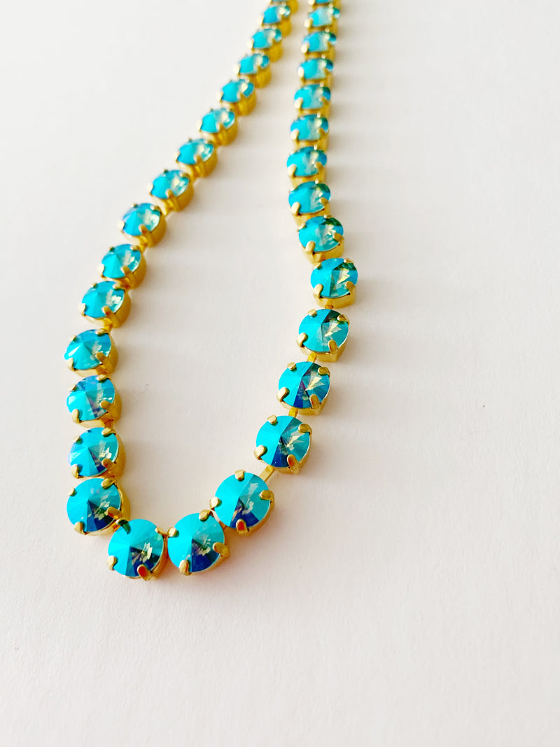 Collier Safira blue waves