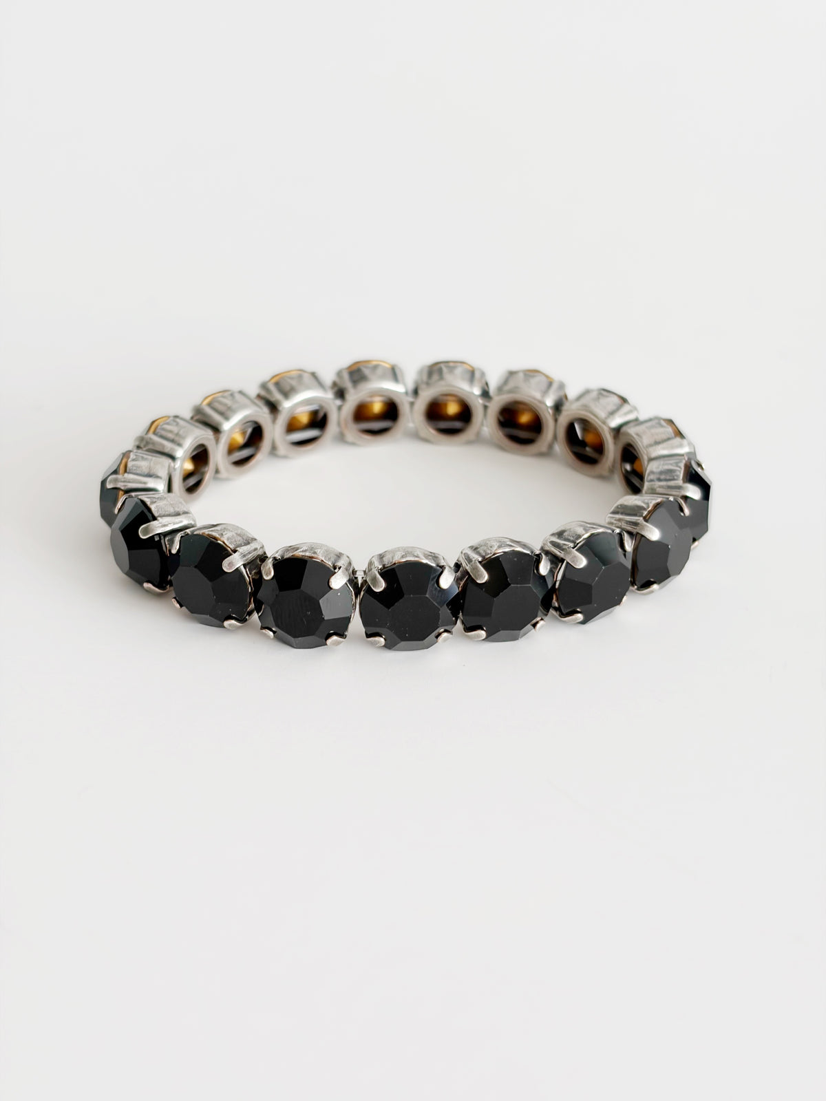 Bracelet Noir chic\ élastique