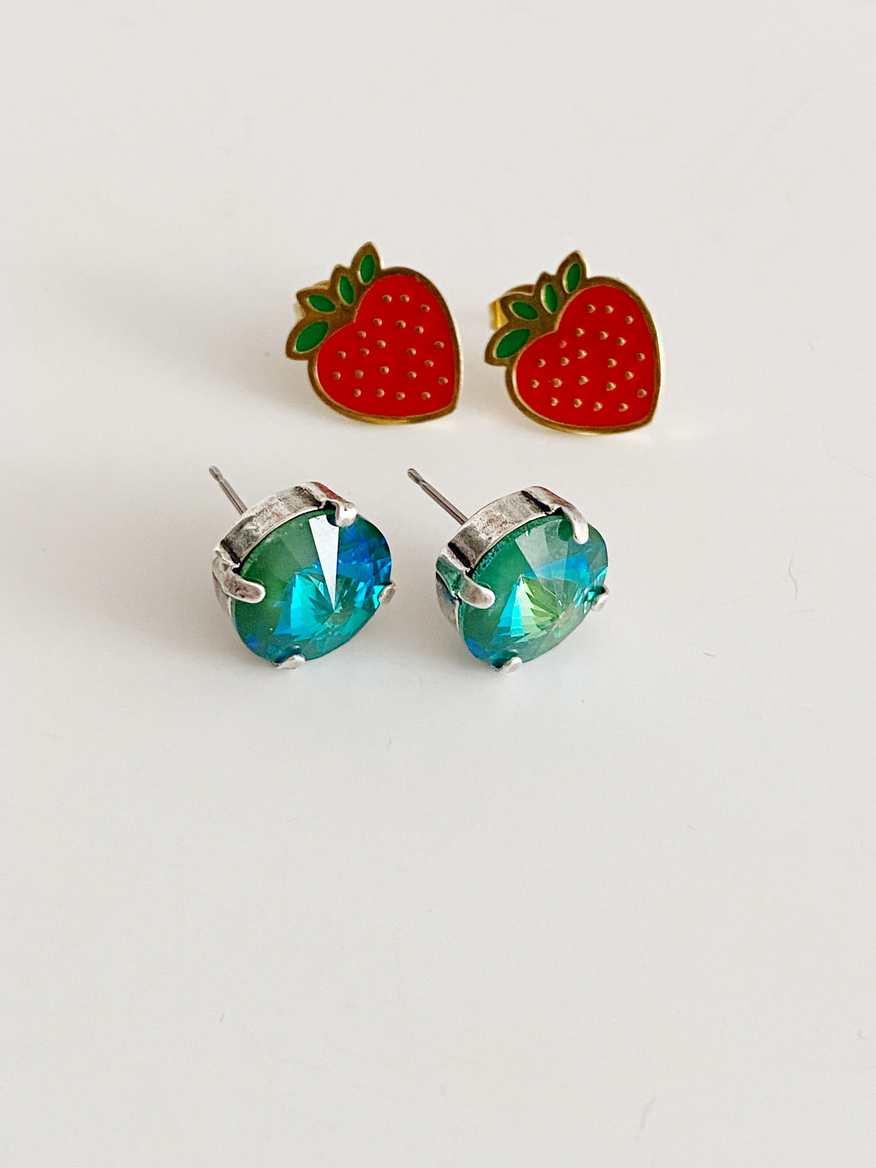 Duo boucles d'oreilles Strawberry Field 🍓