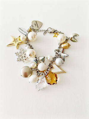 Bracelet White  charms 💘