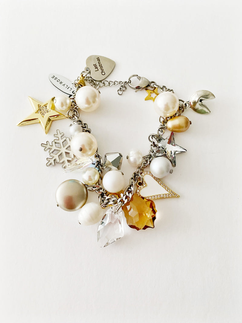 Bracelet White  charms 💘