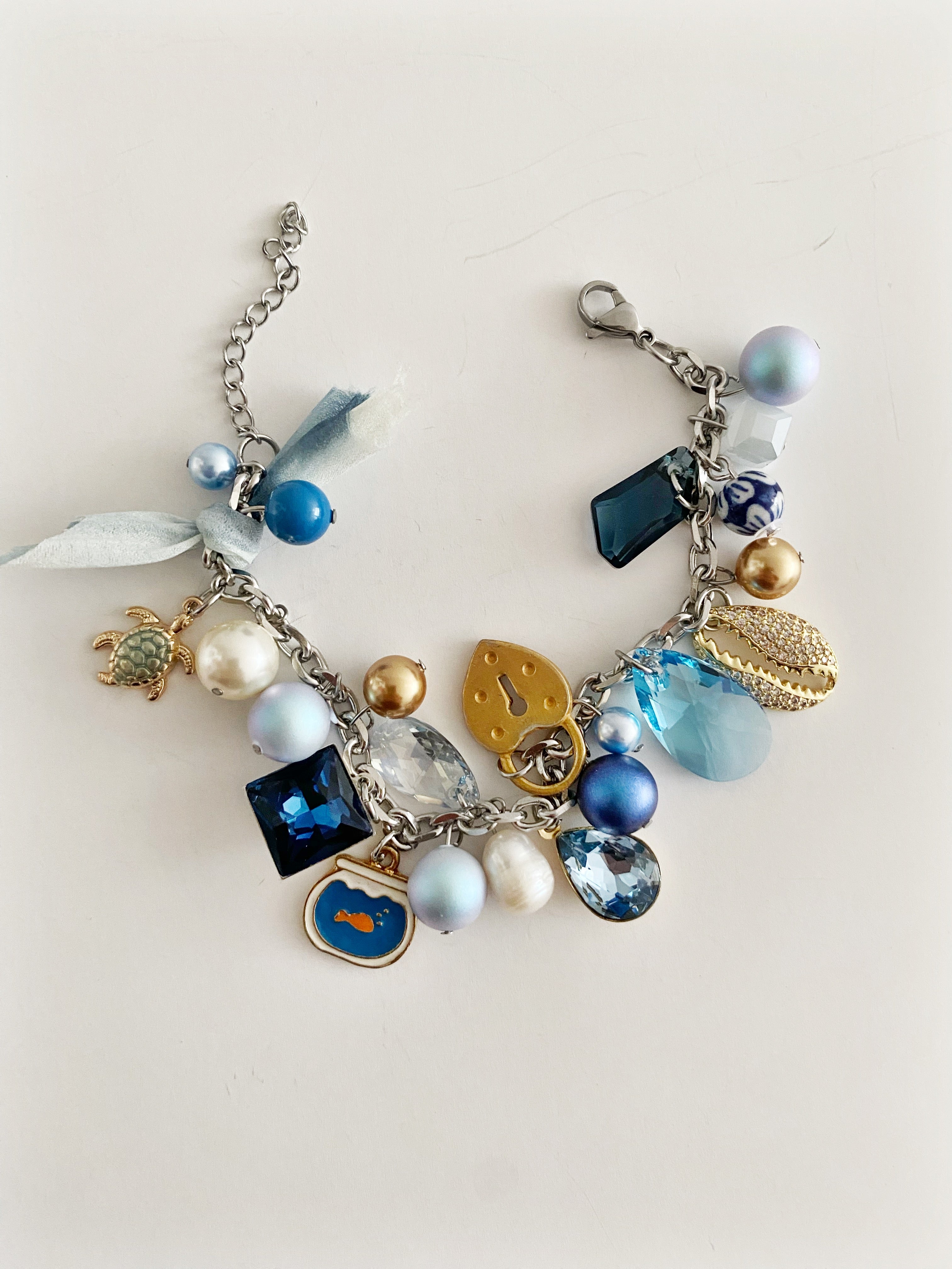 Bracelet breloques Bora Blue
