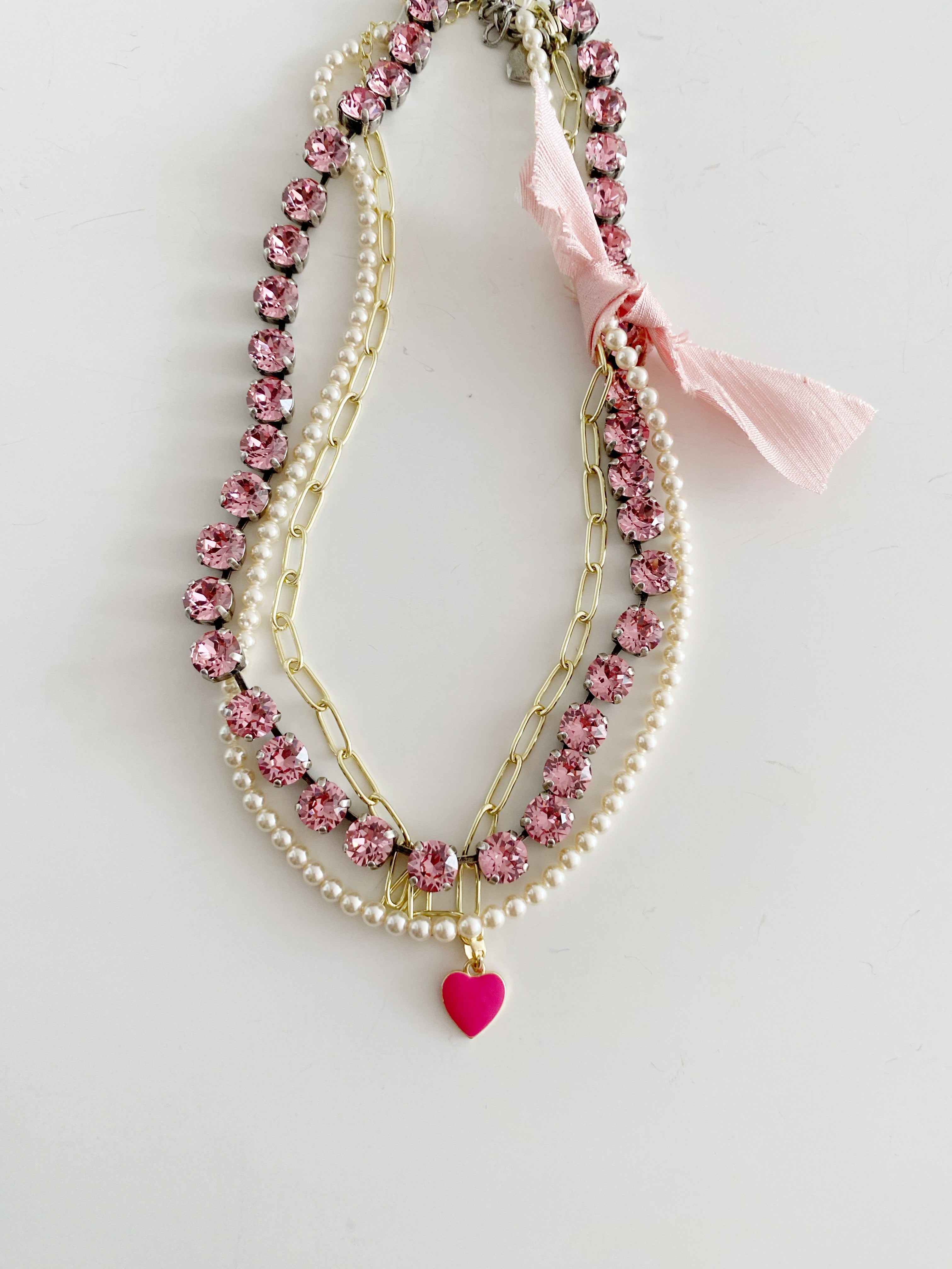 Ensemble  de 3 colliers Amour pour toujours💋❤️‍🔥🌹