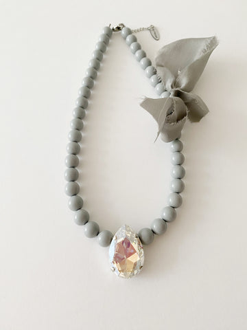 Collier India Opal blanc