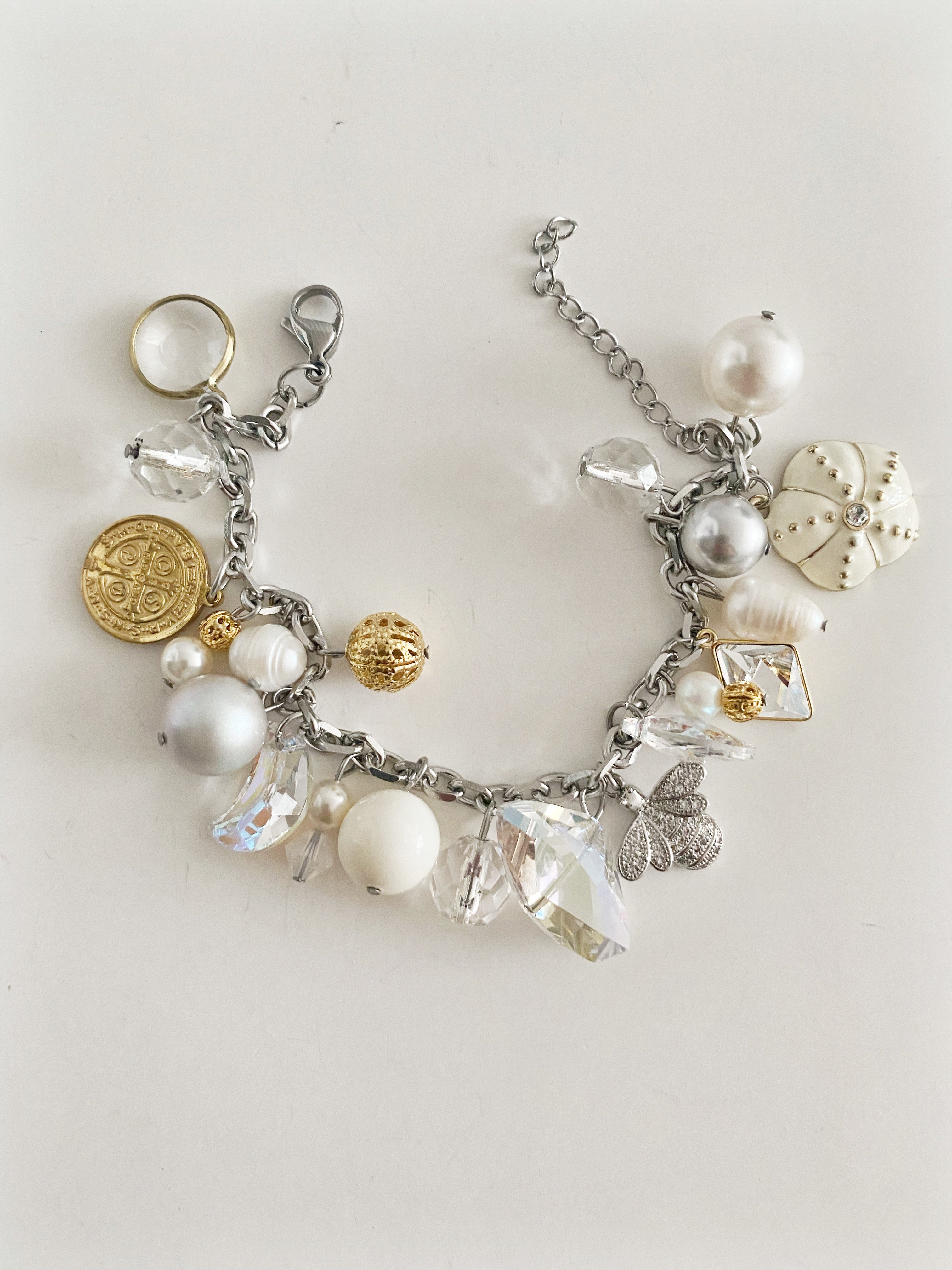 Bracelet breloques Sahara blanc