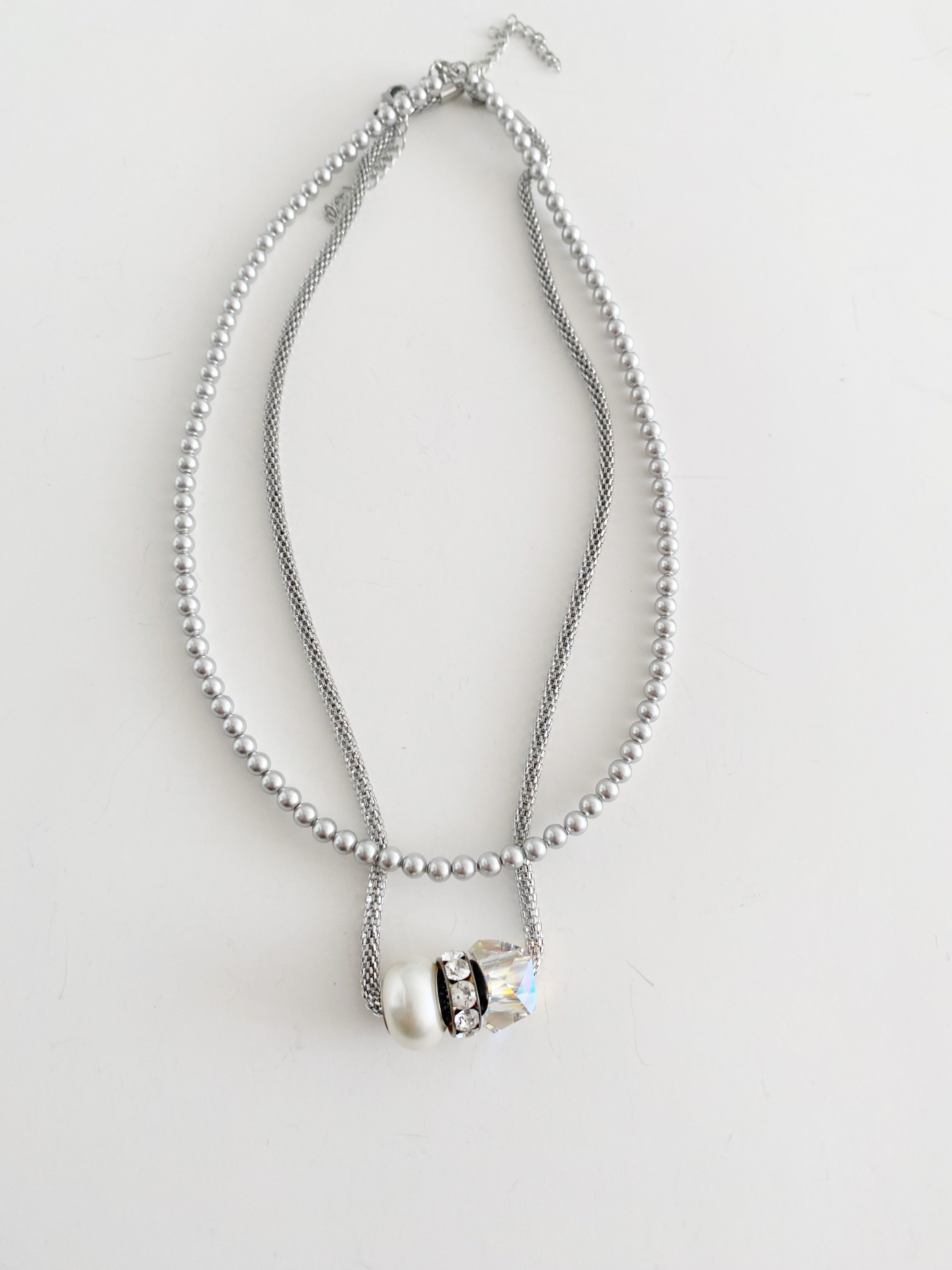 Ensemble  de colliers Dunes argentées