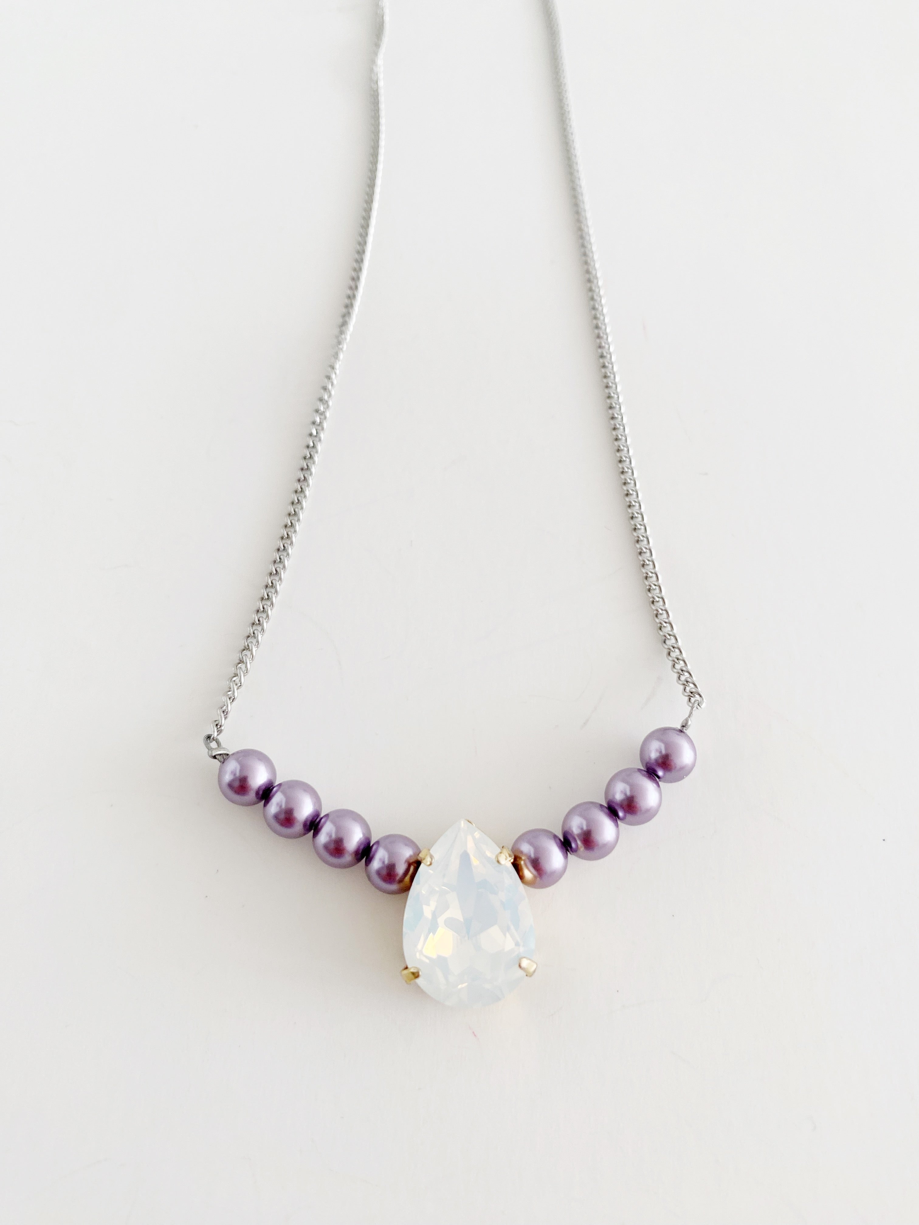 Collier Opal mauve