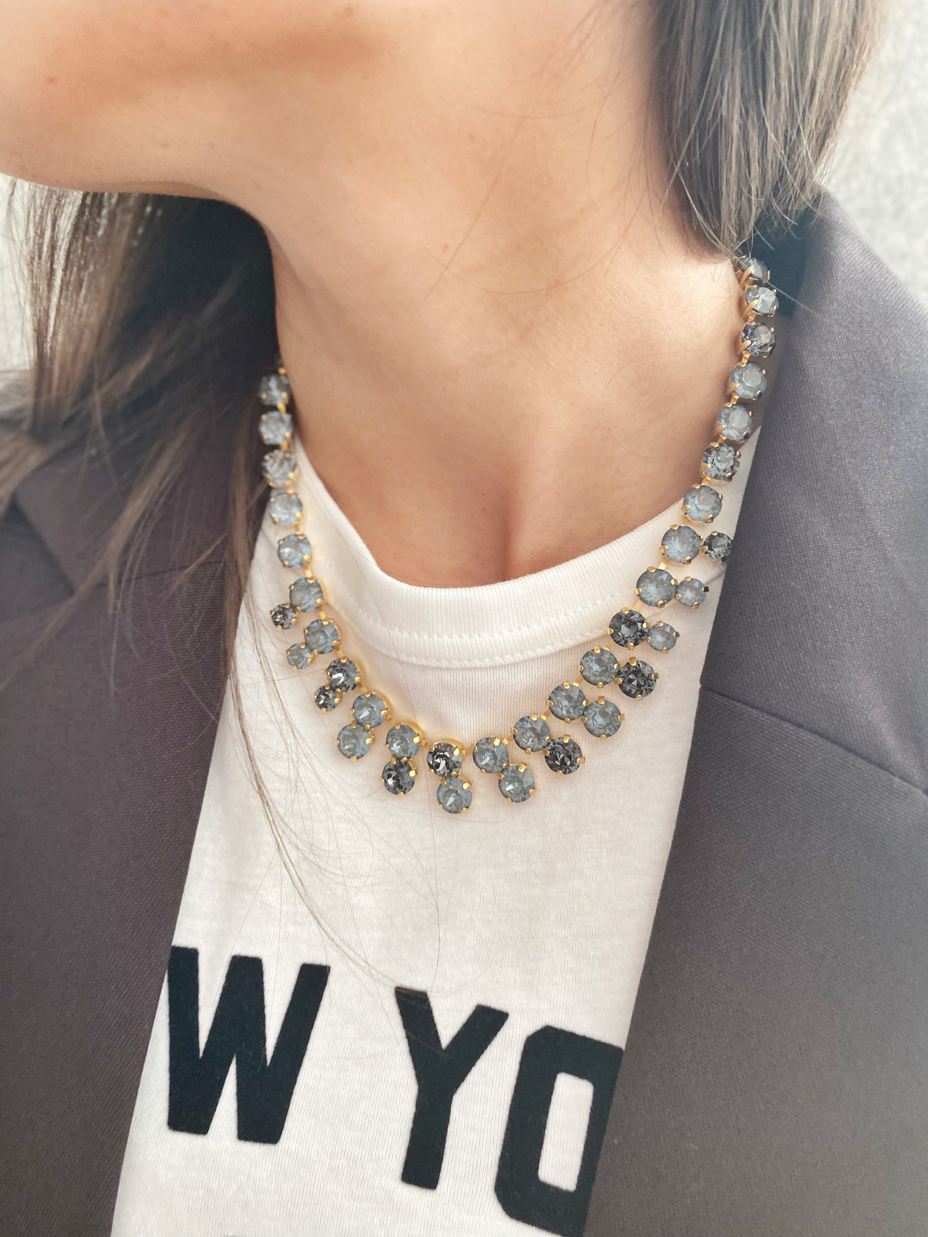 Collier Bal Nuances de gris