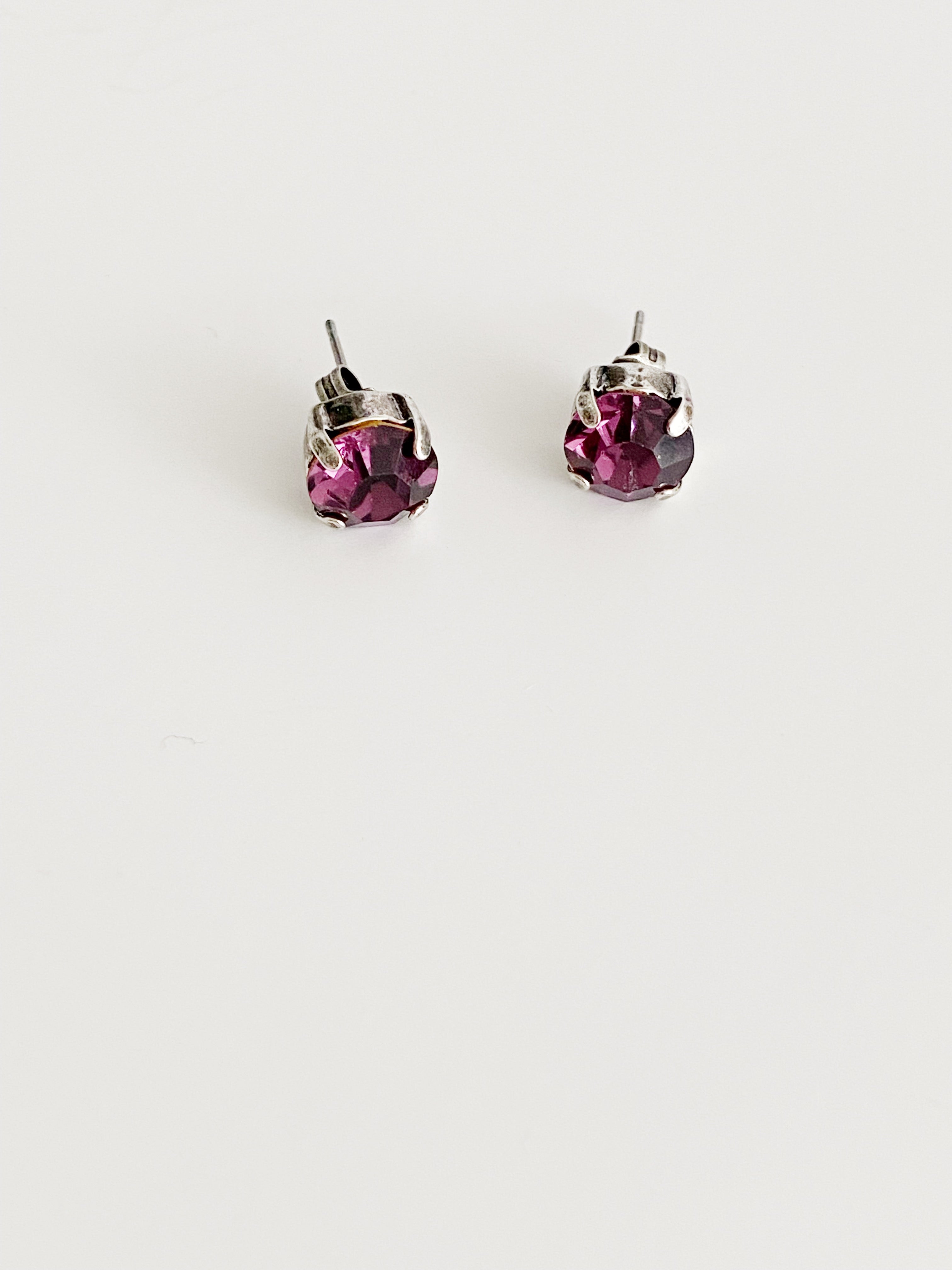 Boucles d'oreilles Stud Améthyste