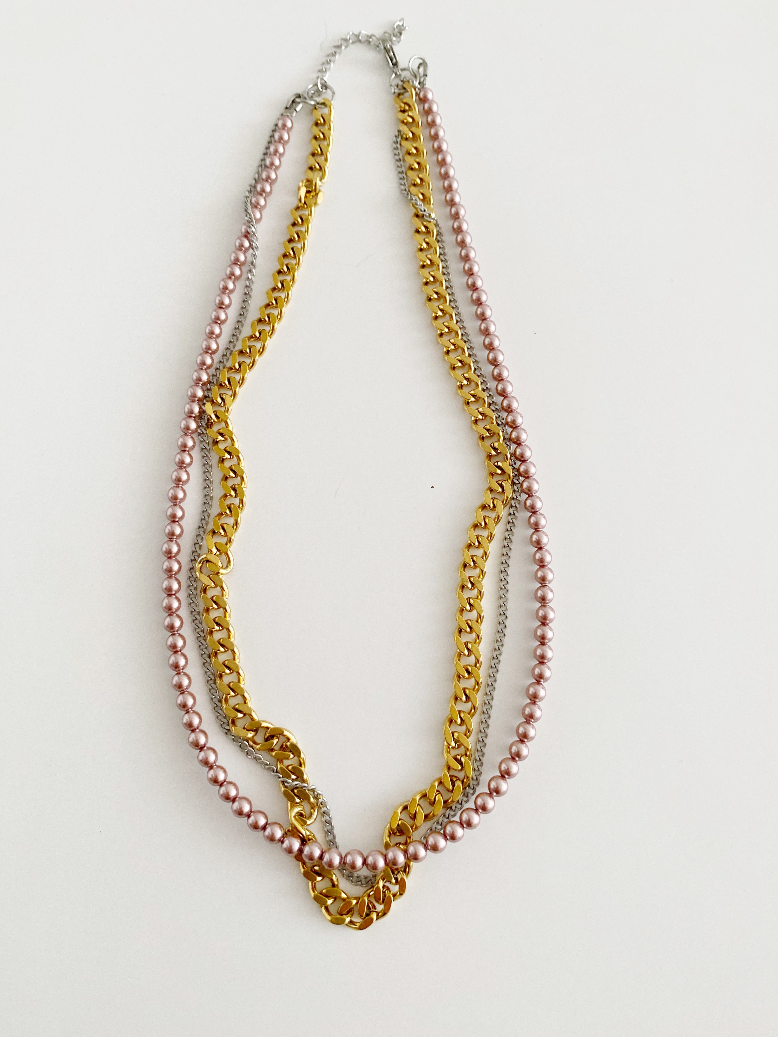 Collier Soraya vintage pink