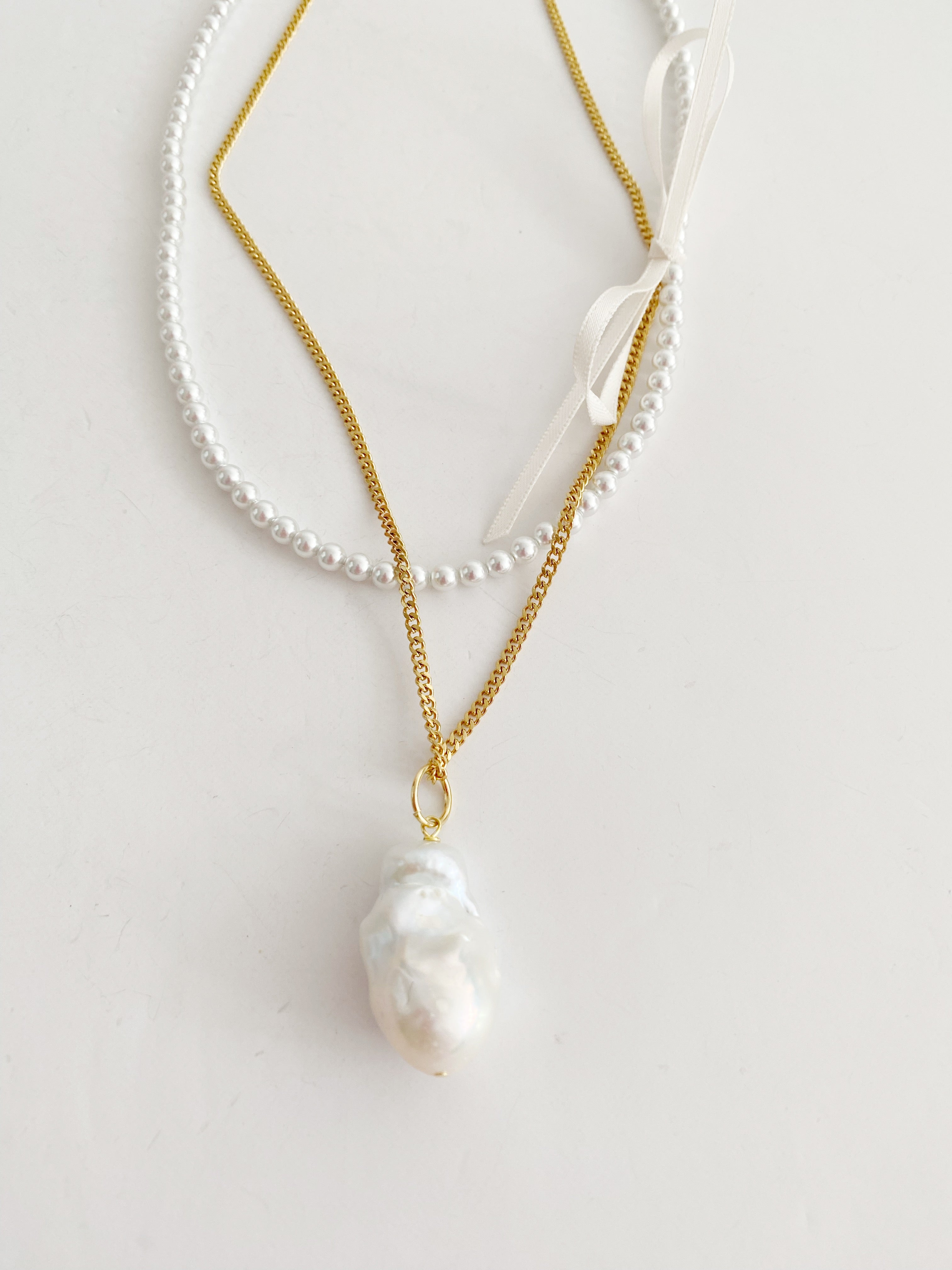 Collier amour en blanc