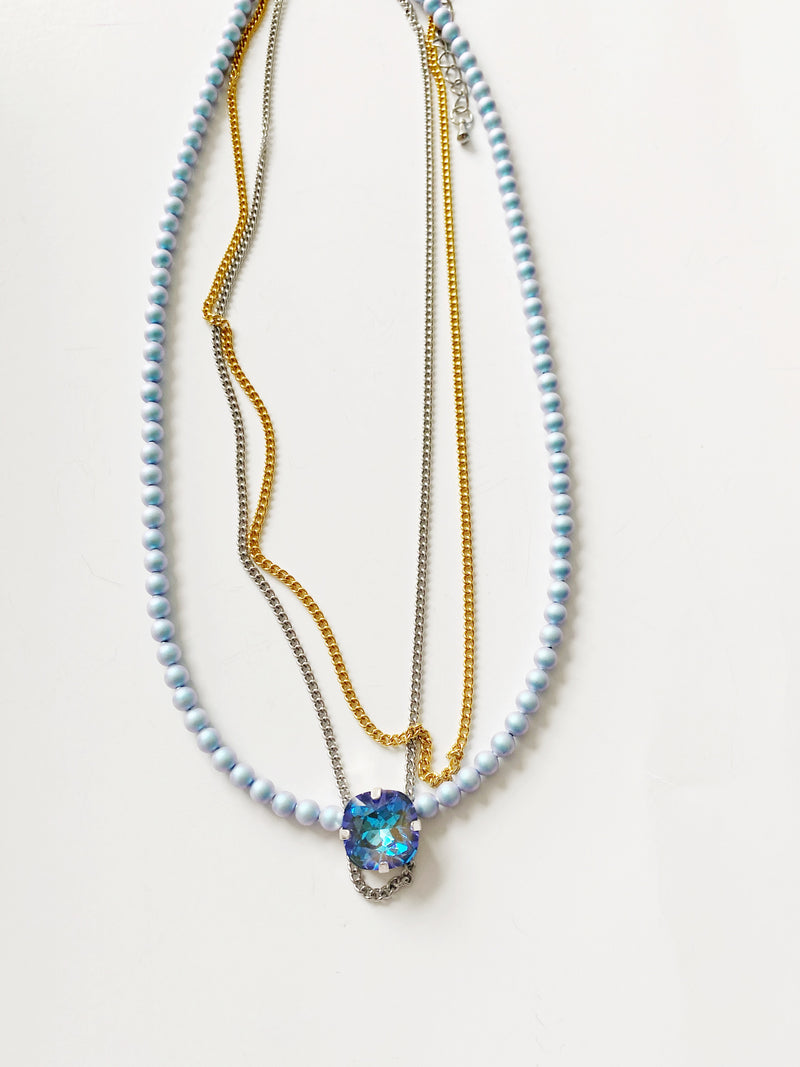 Collier India / Blue