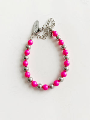 Bracelet Gloria neon pink