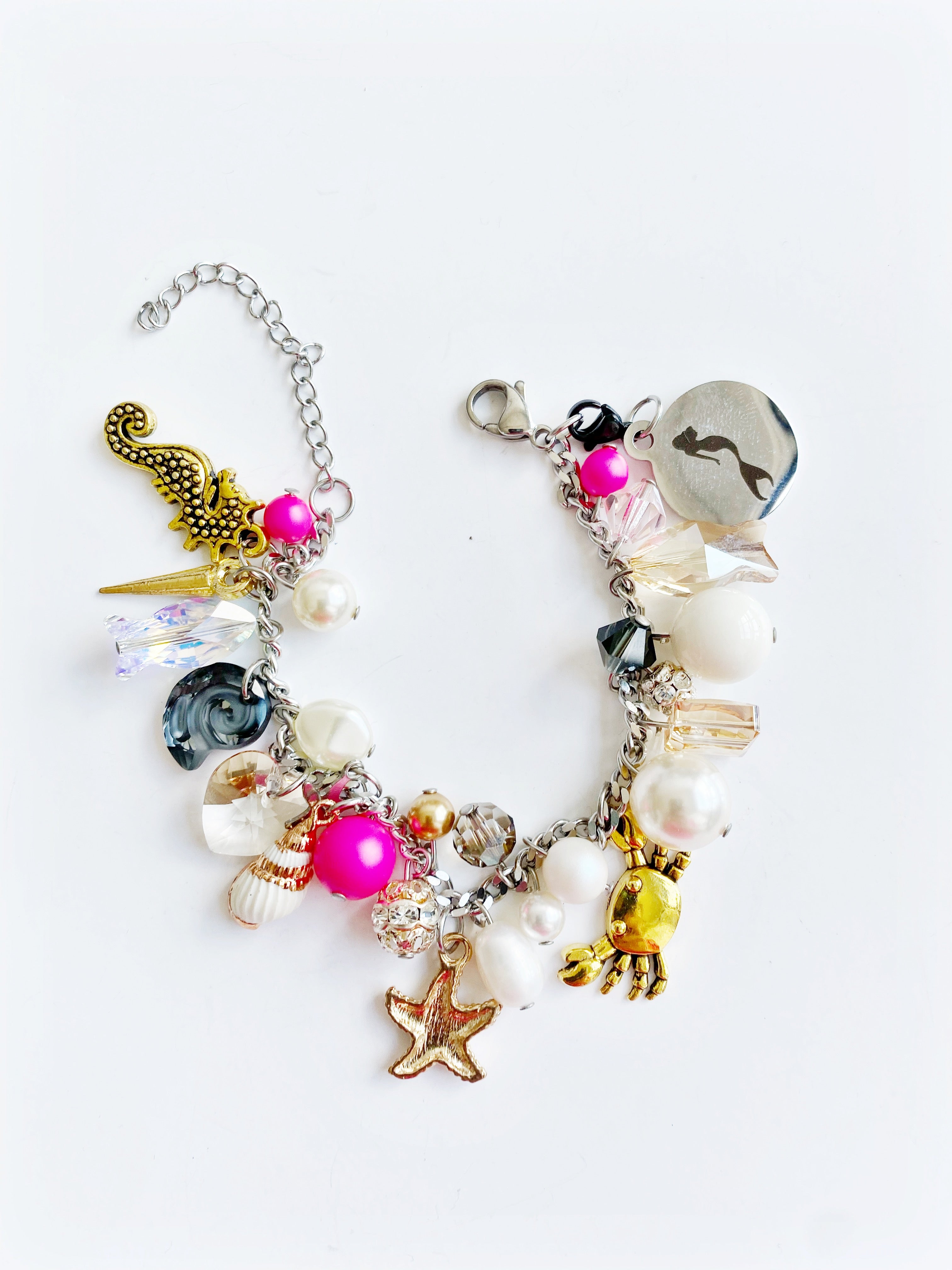 Bracelet pink mermaid