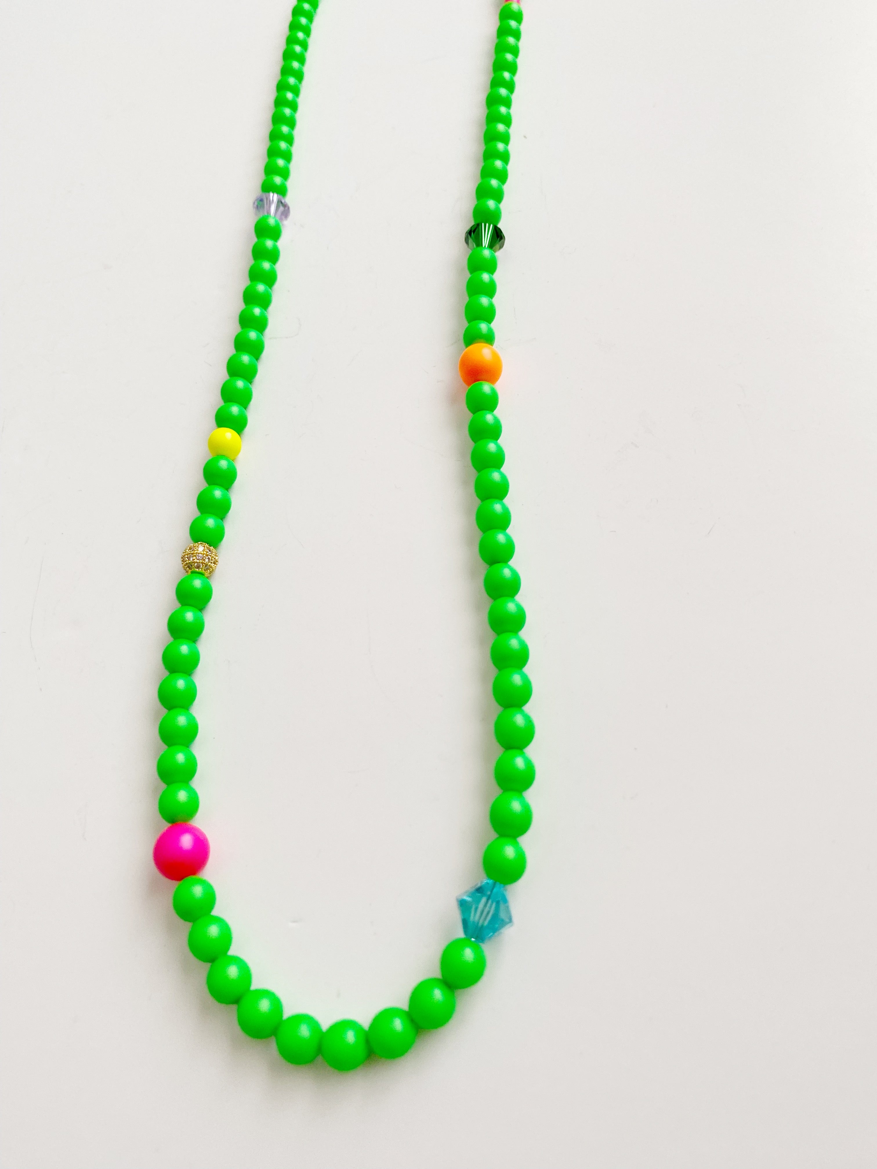 Collier  semi long Green Crush